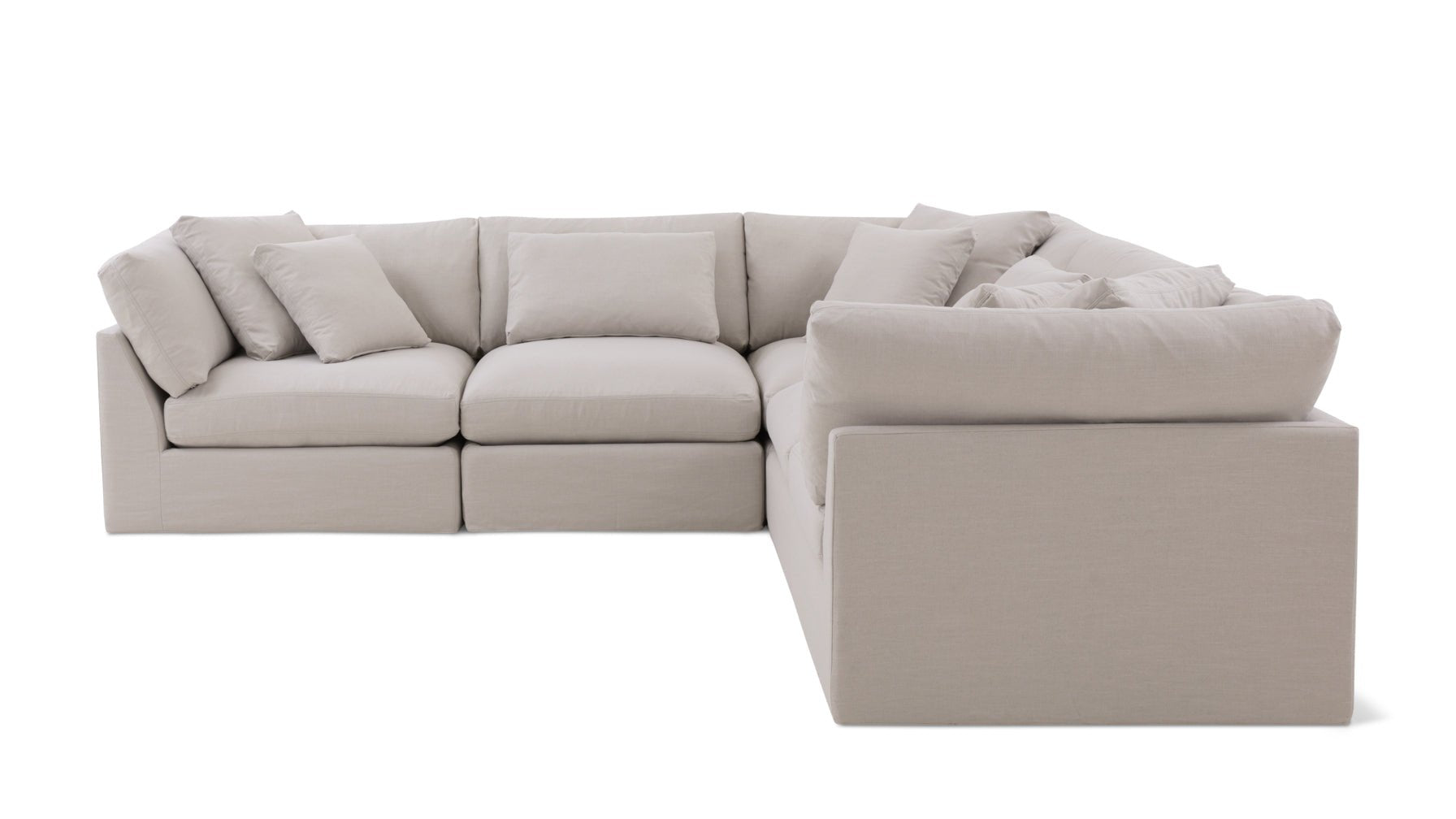 Get Together™ 5-Piece Modular Sectional Closed, Large, Clay_image