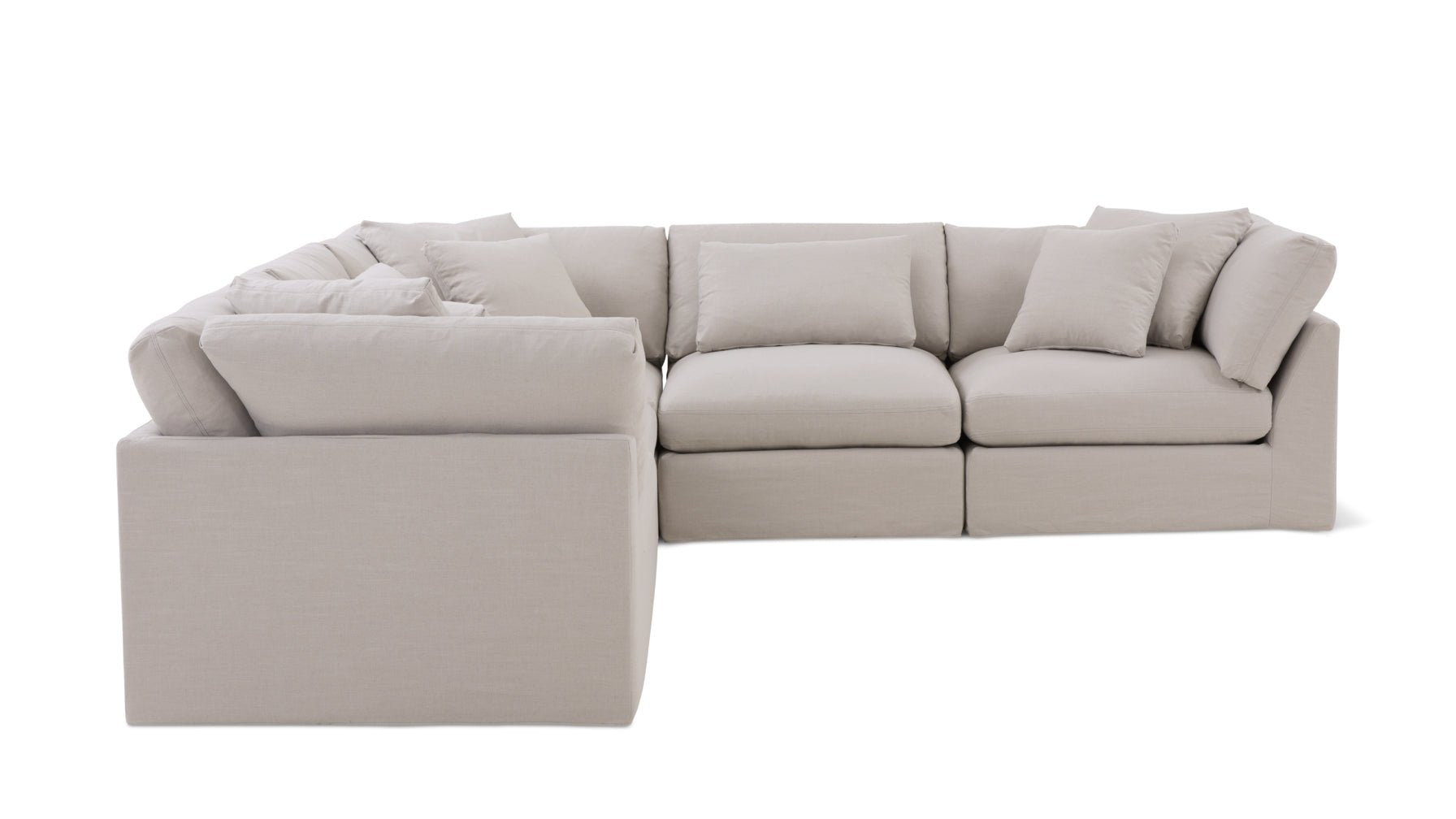 Get Together™ 5-Piece Modular Sectional Closed, Large, Clay - Image 13