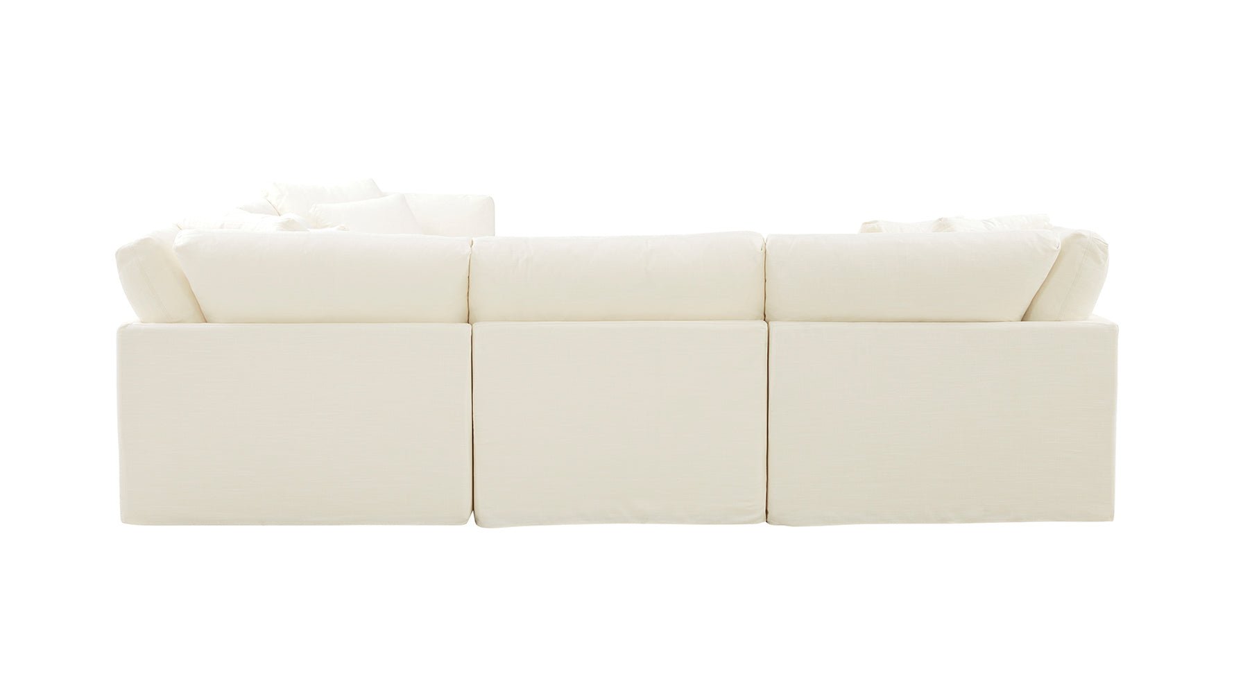 Get Together™ 5-Piece Modular Sectional Closed, Large, Cream Linen - Image 12