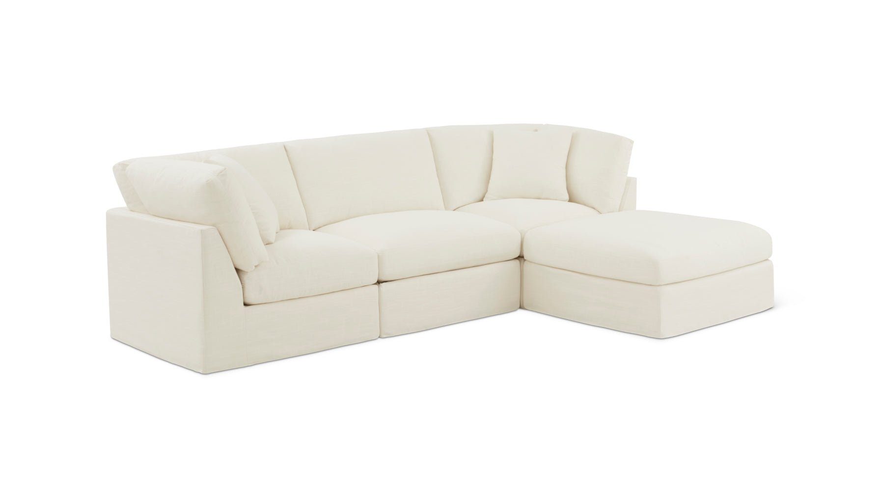 Get Together™ 4-Piece Modular Sectional, Standard, Cream Linen_image