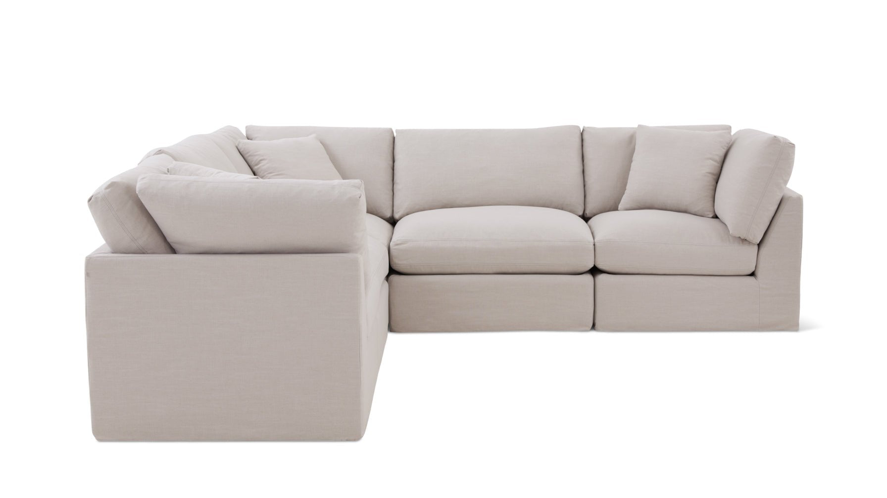 Get Together™ 5-Piece Modular Sectional Closed, Standard, Clay_image