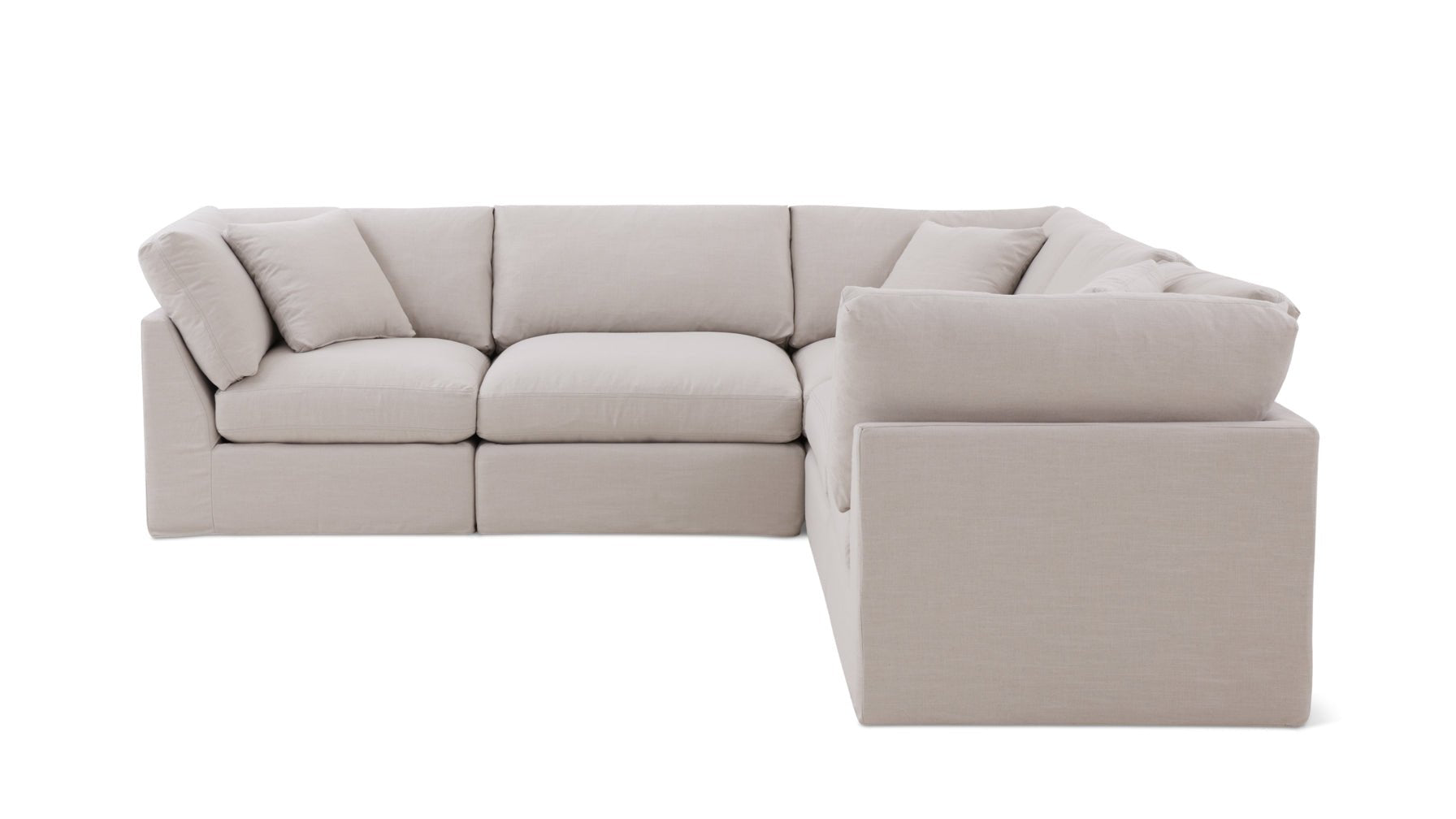 Get Together™ 5-Piece Modular Sectional Closed, Standard, Clay_image