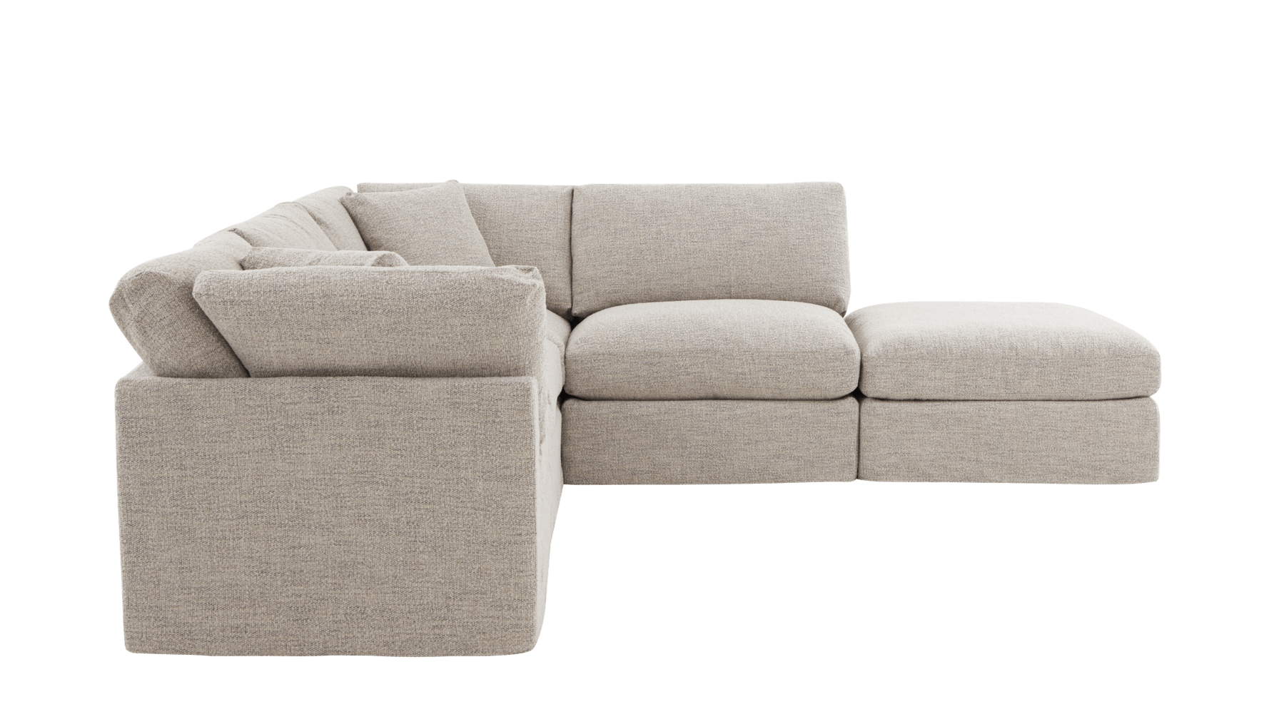 Get Together™ 5-Piece Modular Sectional, Standard, Oatmeal - Image 9