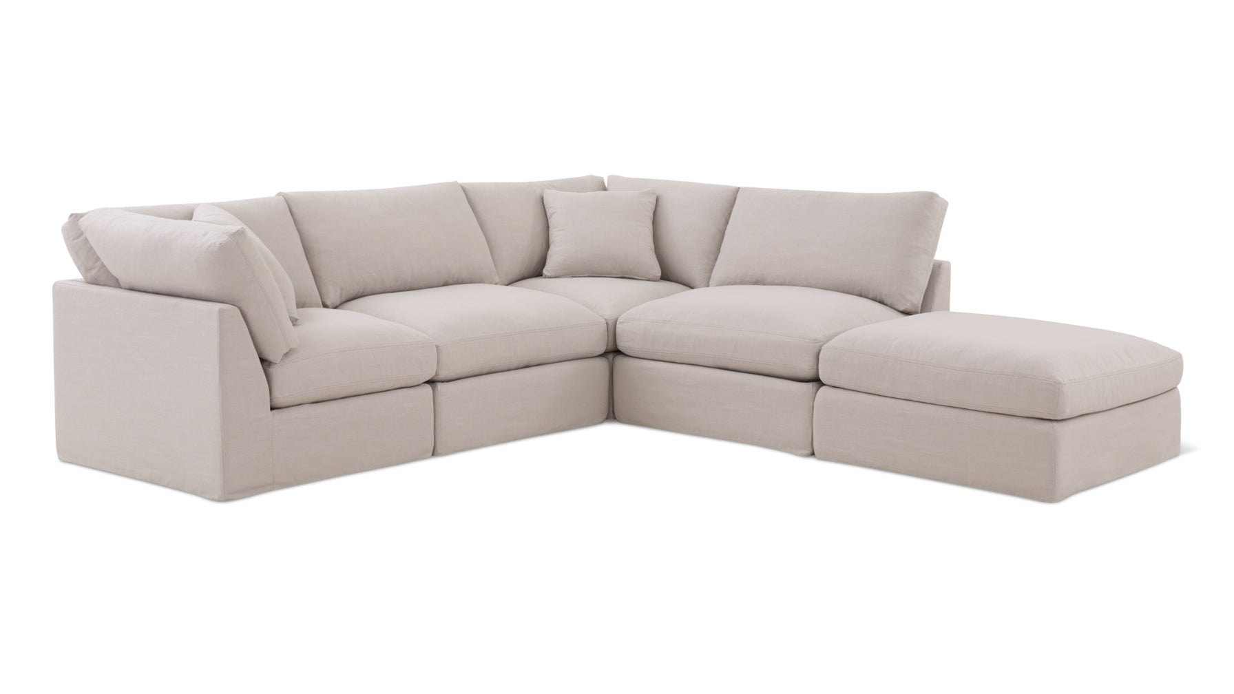 Get Together™ 5-Piece Modular Sectional, Standard, Clay_image