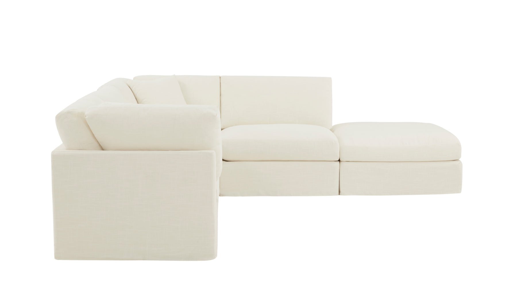 Get Together™ 5-Piece Modular Sectional, Standard, Cream Linen - Image 10