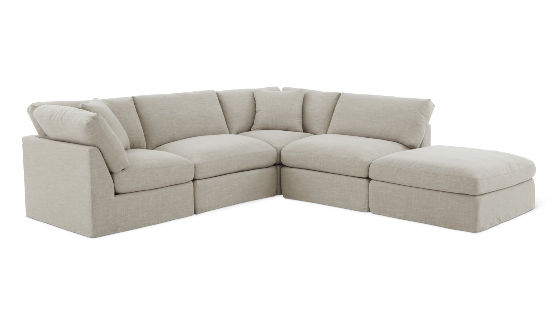 Get Together™ 5-Piece Modular Sectional, Standard, Light Pebble - Image 10