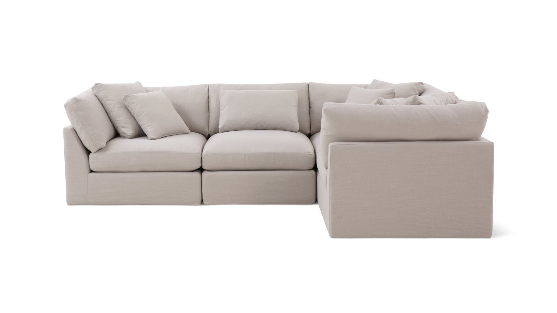 Get Together™ 4-Piece Modular Sectional Closed, Large, Clay_image