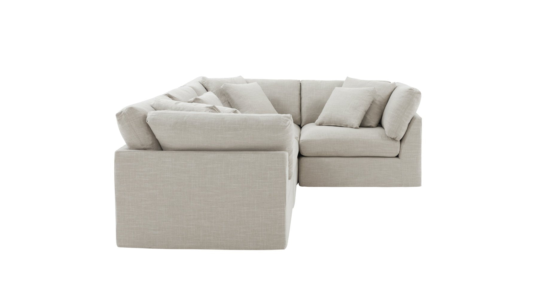 Get Together™ 4-Piece Modular Sectional Closed, Large, Light Pebble - Image 10