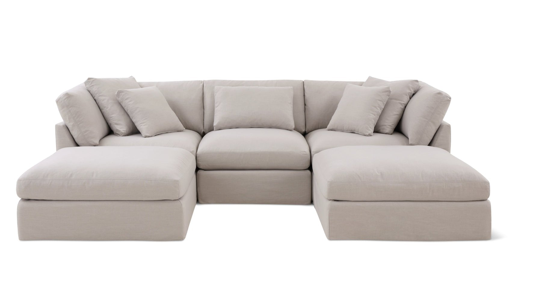 Get Together™ 5-Piece Modular U-Shaped Sectional, Large, Clay_image