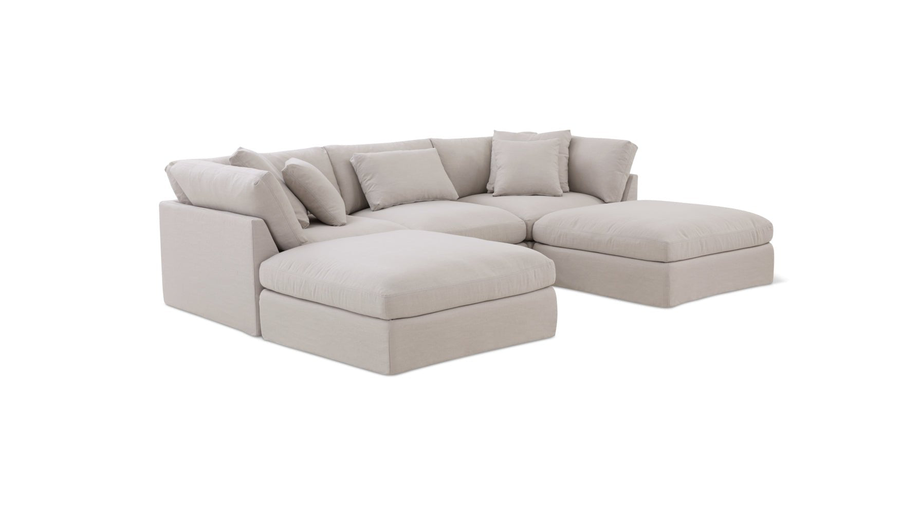 Get Together™ 5-Piece Modular U-Shaped Sectional, Large, Clay_image