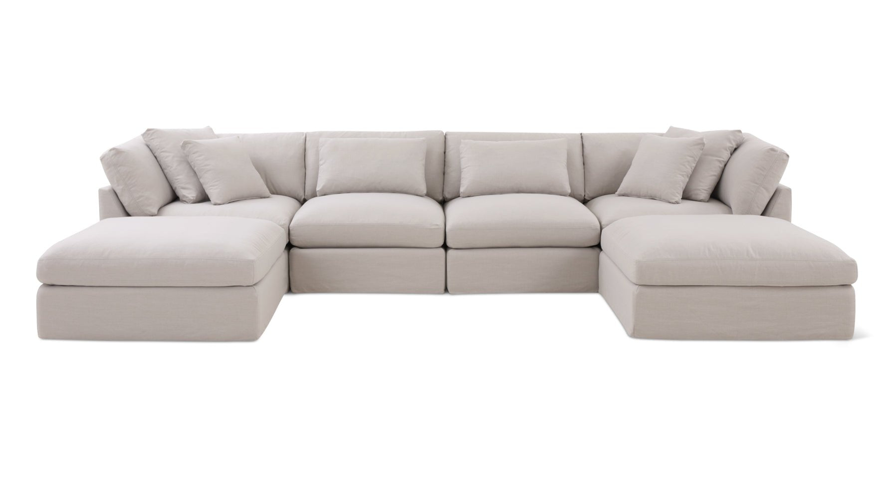 Get Together™ 6-Piece Modular U-Shaped Sectional, Large, Clay_image