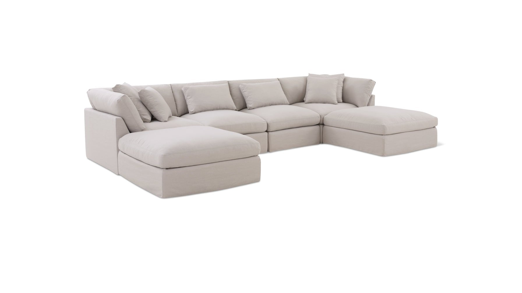 Get Together™ 6-Piece Modular U-Shaped Sectional, Large, Clay_image