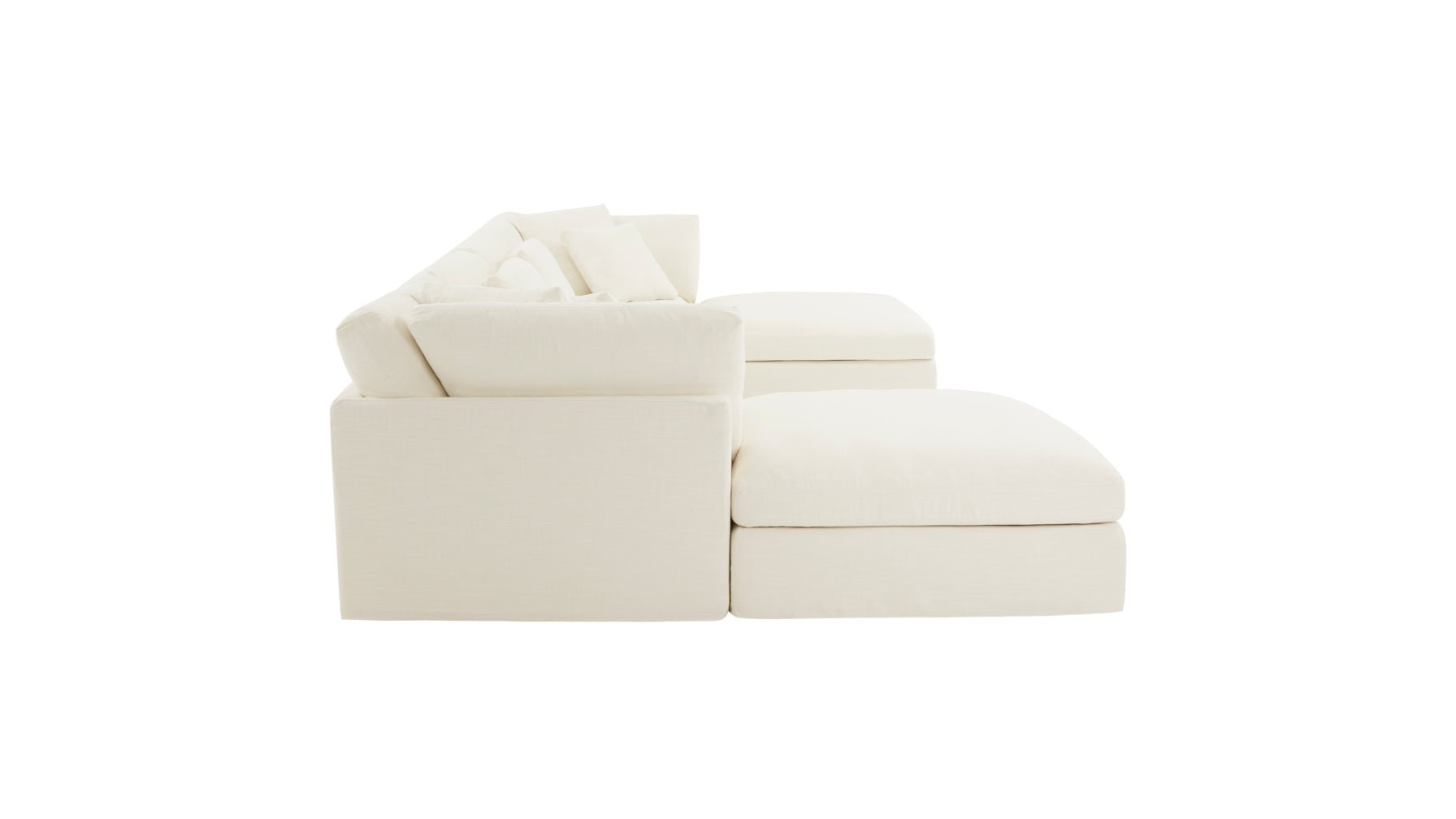 Get Together™ 6-Piece Modular U-Shaped Sectional, Large, Cream Linen - Image 9