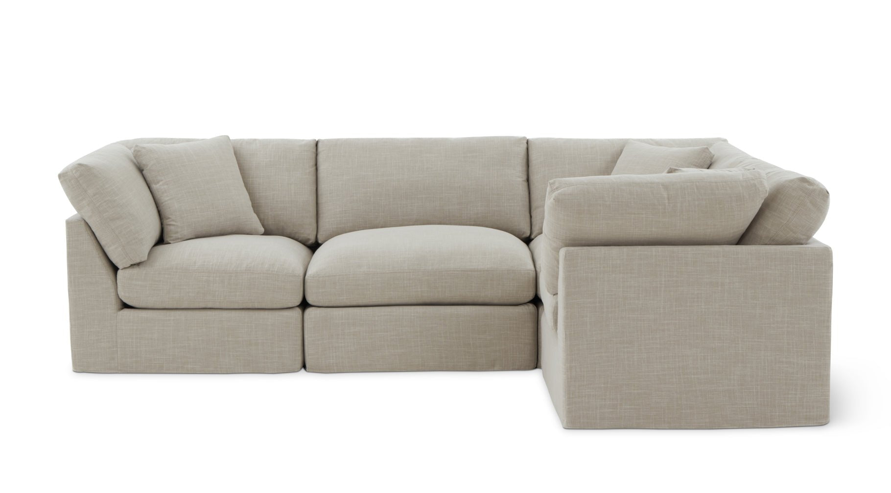 Get Together™ 4-Piece Modular Sectional Closed, Standard, Light Pebble_image