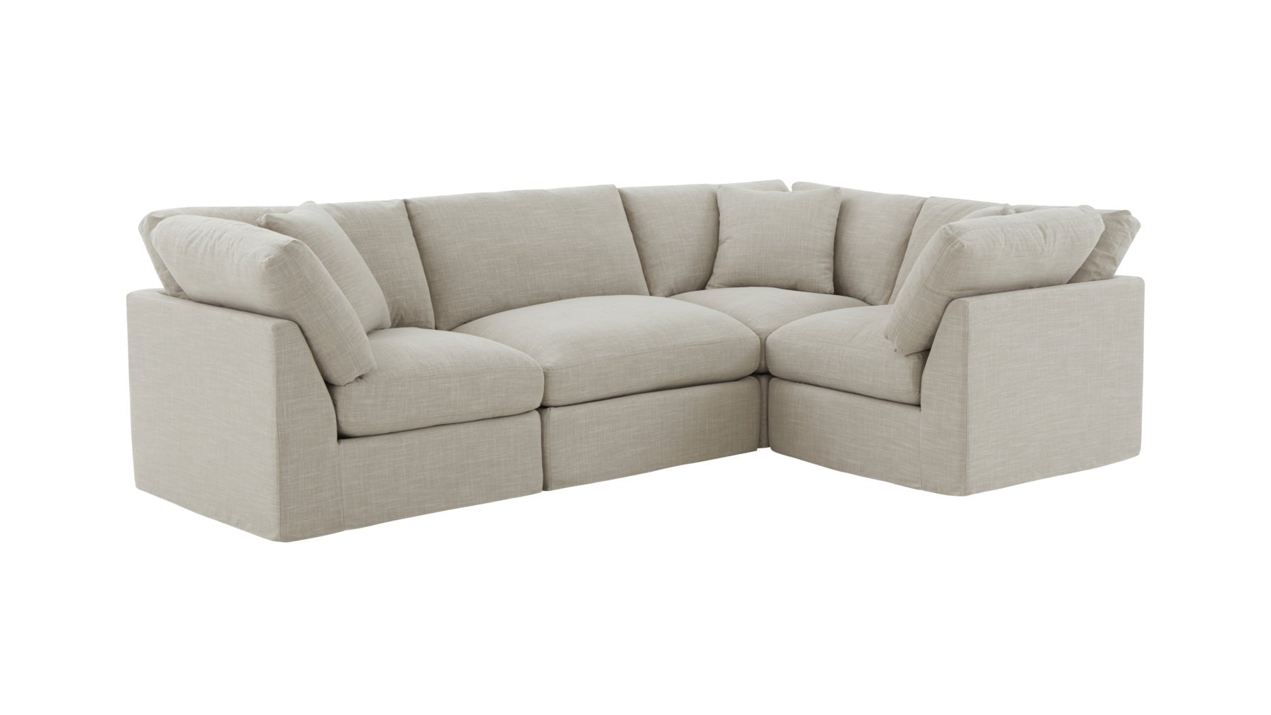 Get Together™ 4-Piece Modular Sectional Closed, Standard, Light Pebble_image