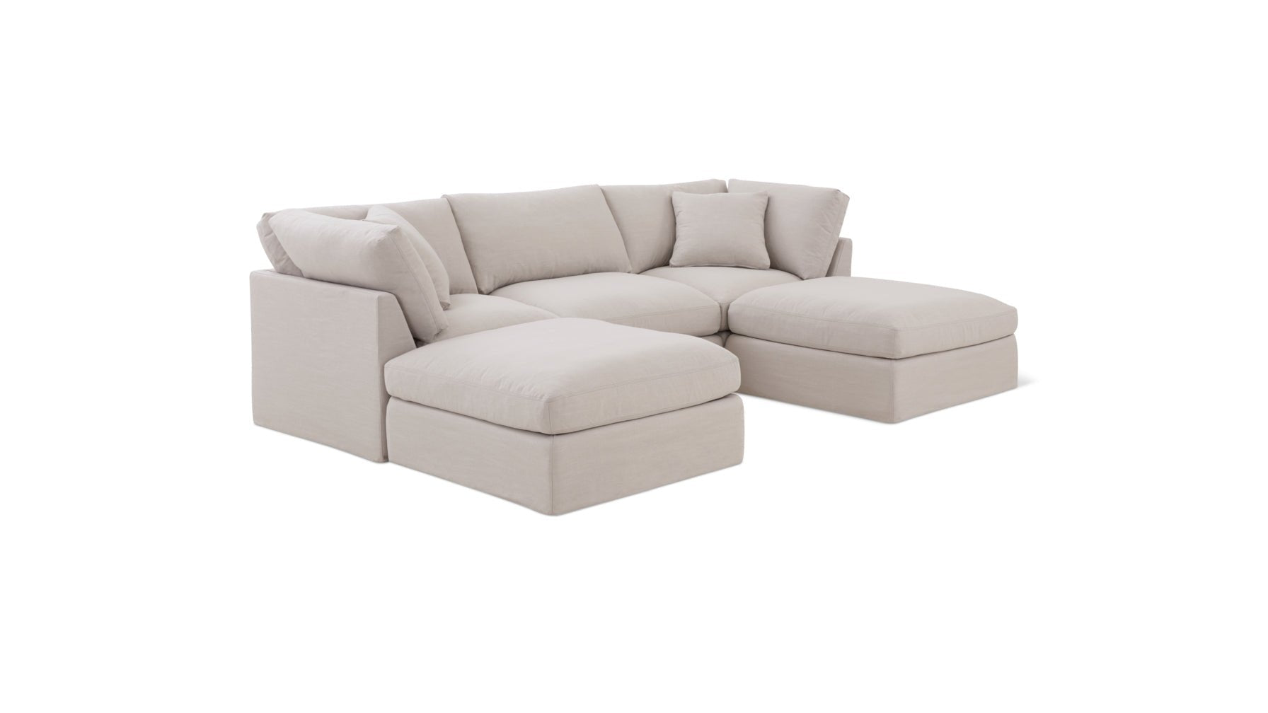 Get Together™ 5-Piece Modular U-Shaped Sectional, Standard, Clay - Image 8