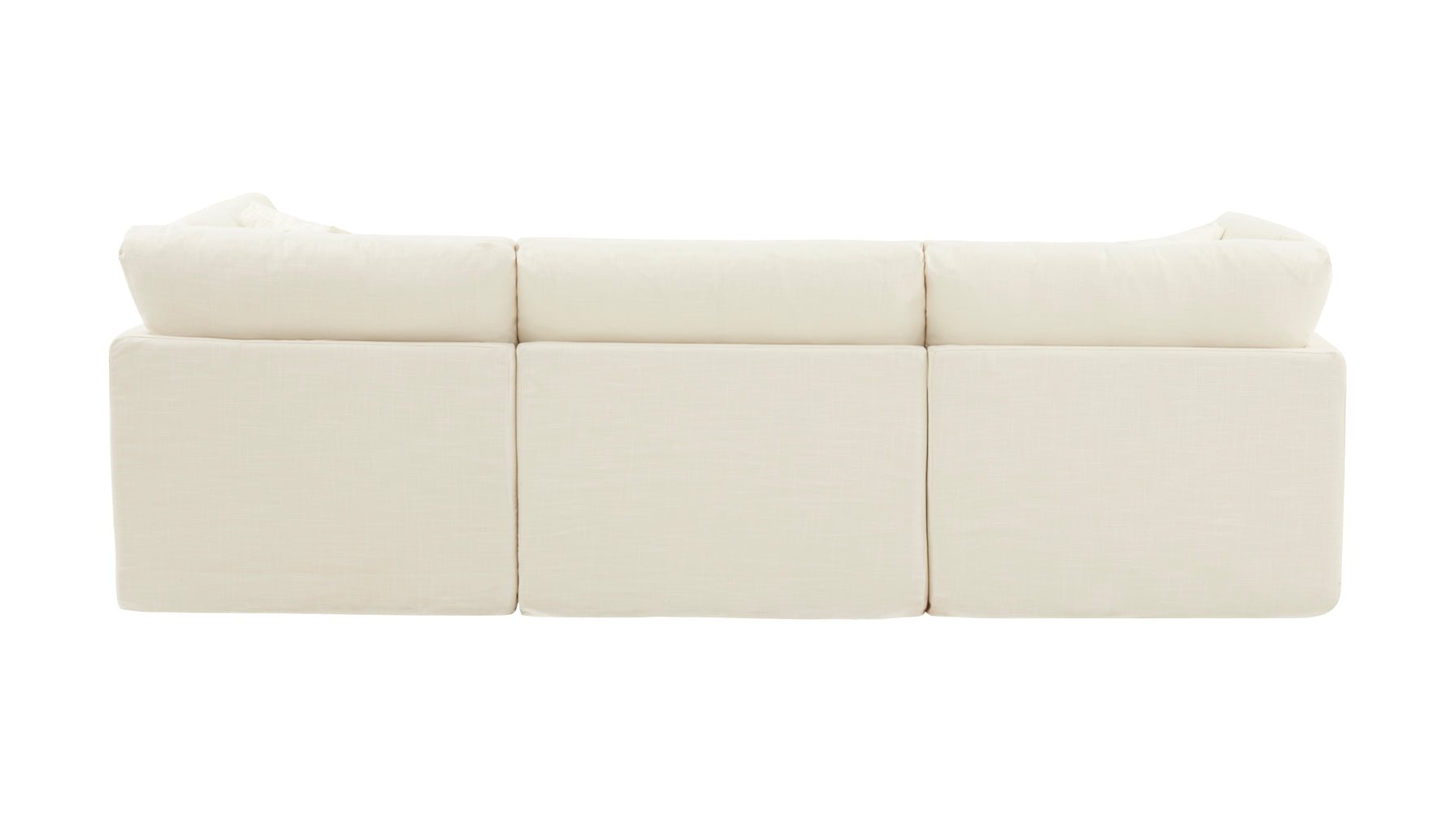 Get Together™ 5-Piece Modular U-Shaped Sectional, Standard, Cream Linen - Image 9