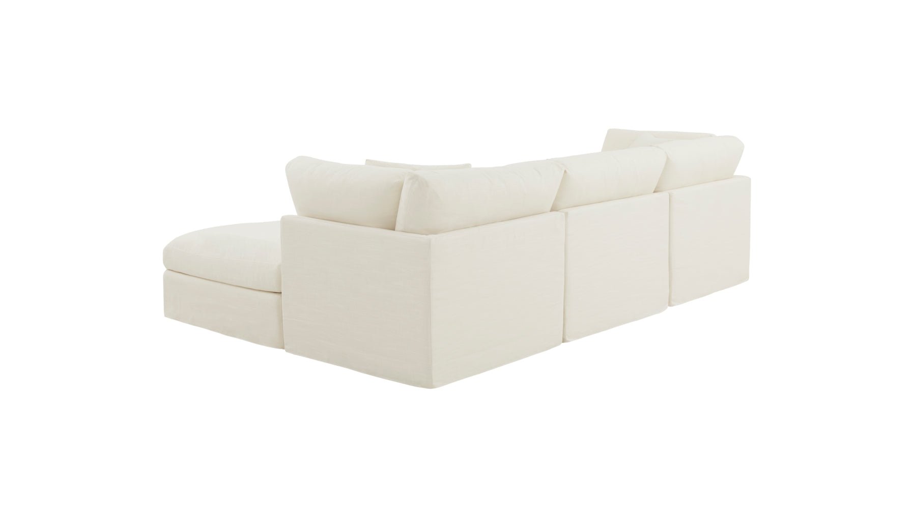 Get Together™ 5-Piece Modular U-Shaped Sectional, Standard, Cream Linen - Image 7