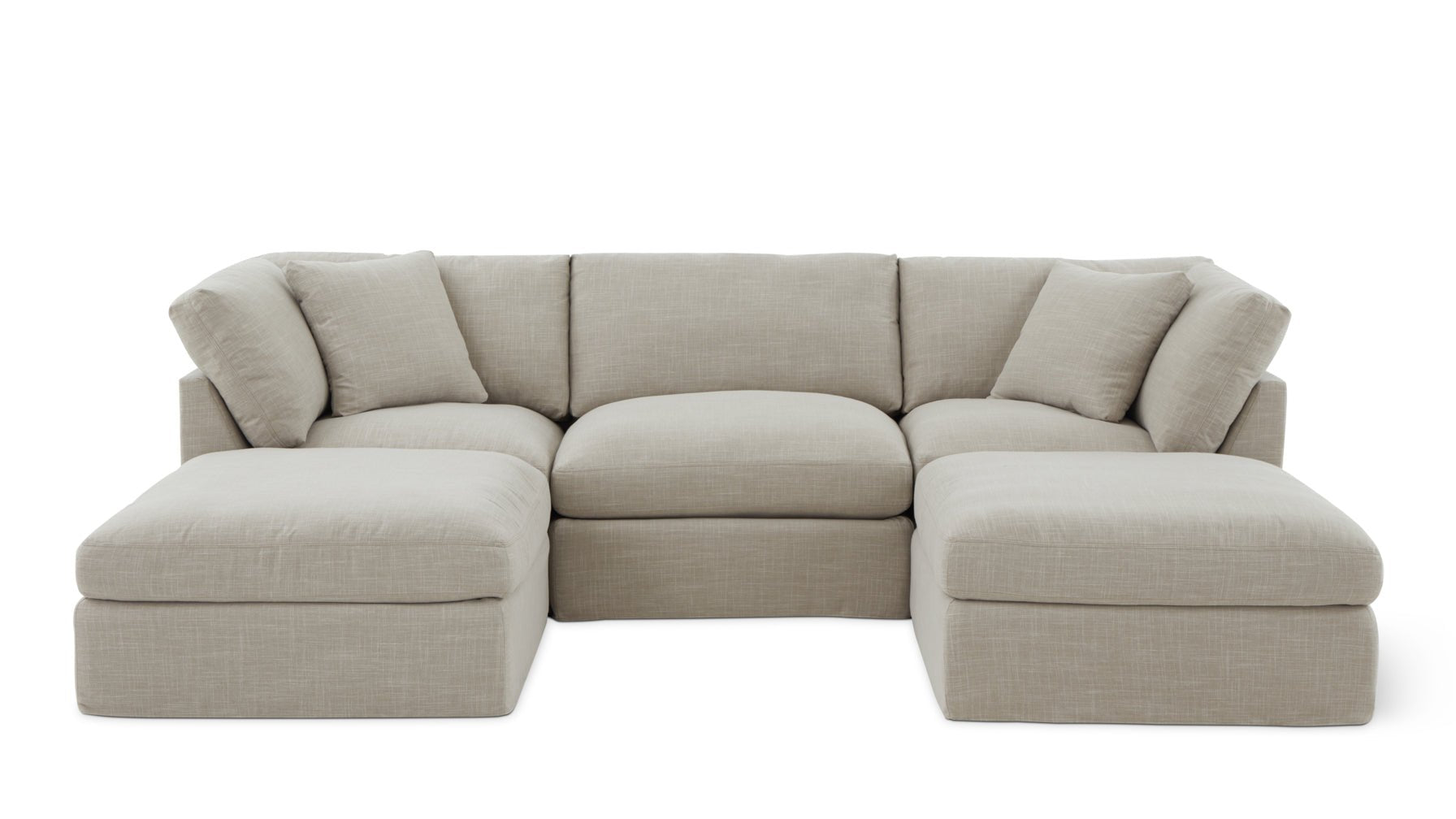 Get Together™ 5-Piece Modular U-Shaped Sectional, Standard, Light Pebble_image