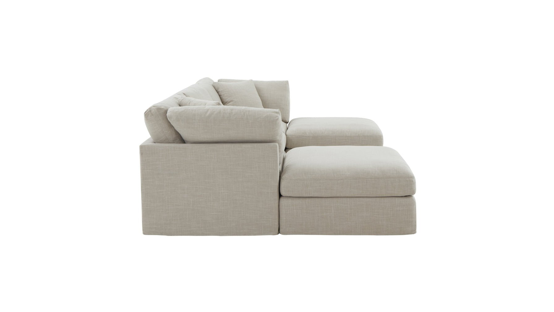 Get Together™ 5-Piece Modular U-Shaped Sectional, Standard, Light Pebble - Image 9