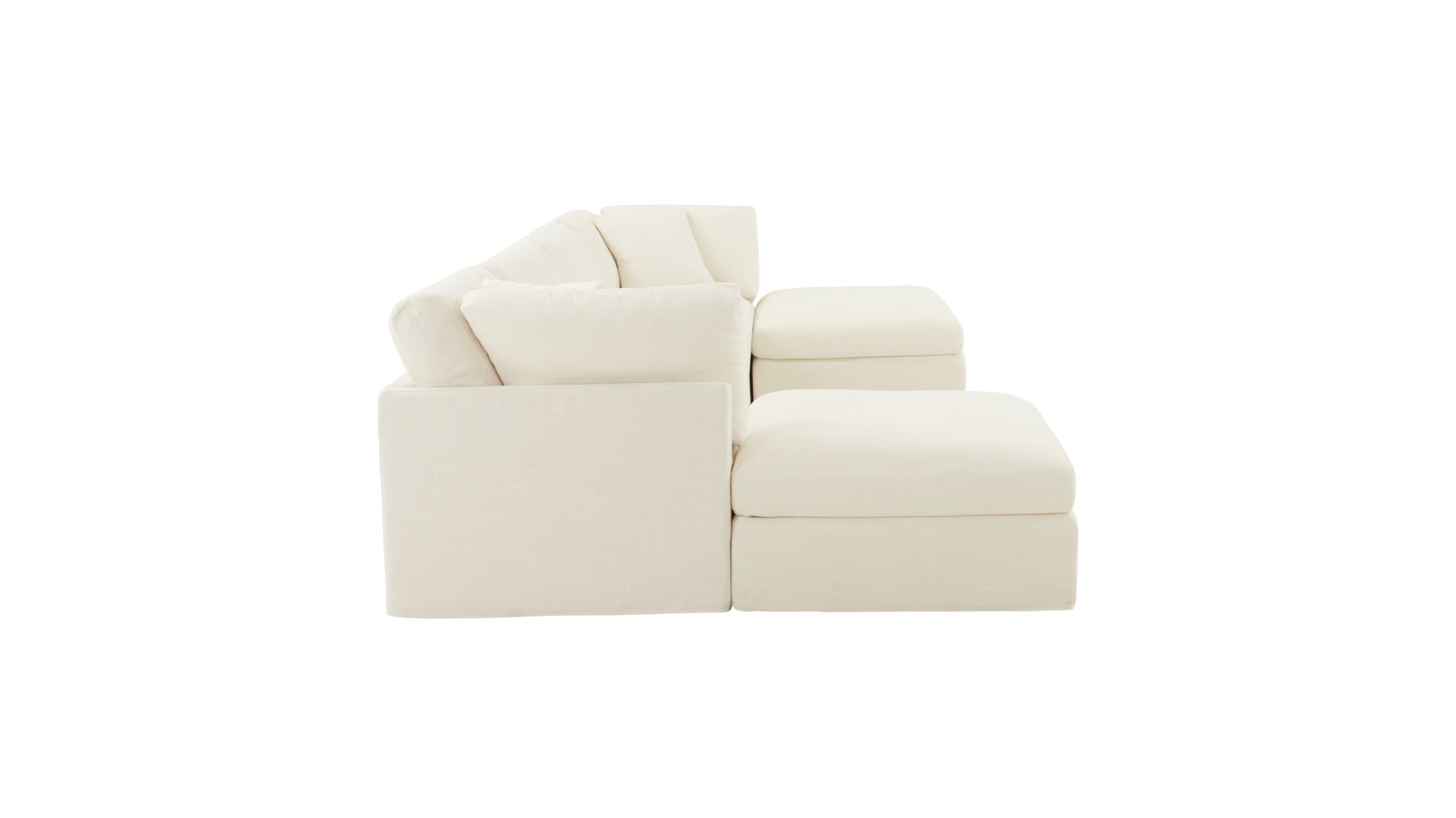 Get Together™ 6-Piece Modular U-Shaped Sectional, Standard, Cream Linen - Image 9