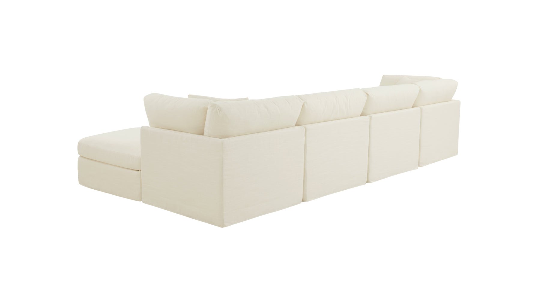 Get Together™ 6-Piece Modular U-Shaped Sectional, Standard, Cream Linen - Image 7