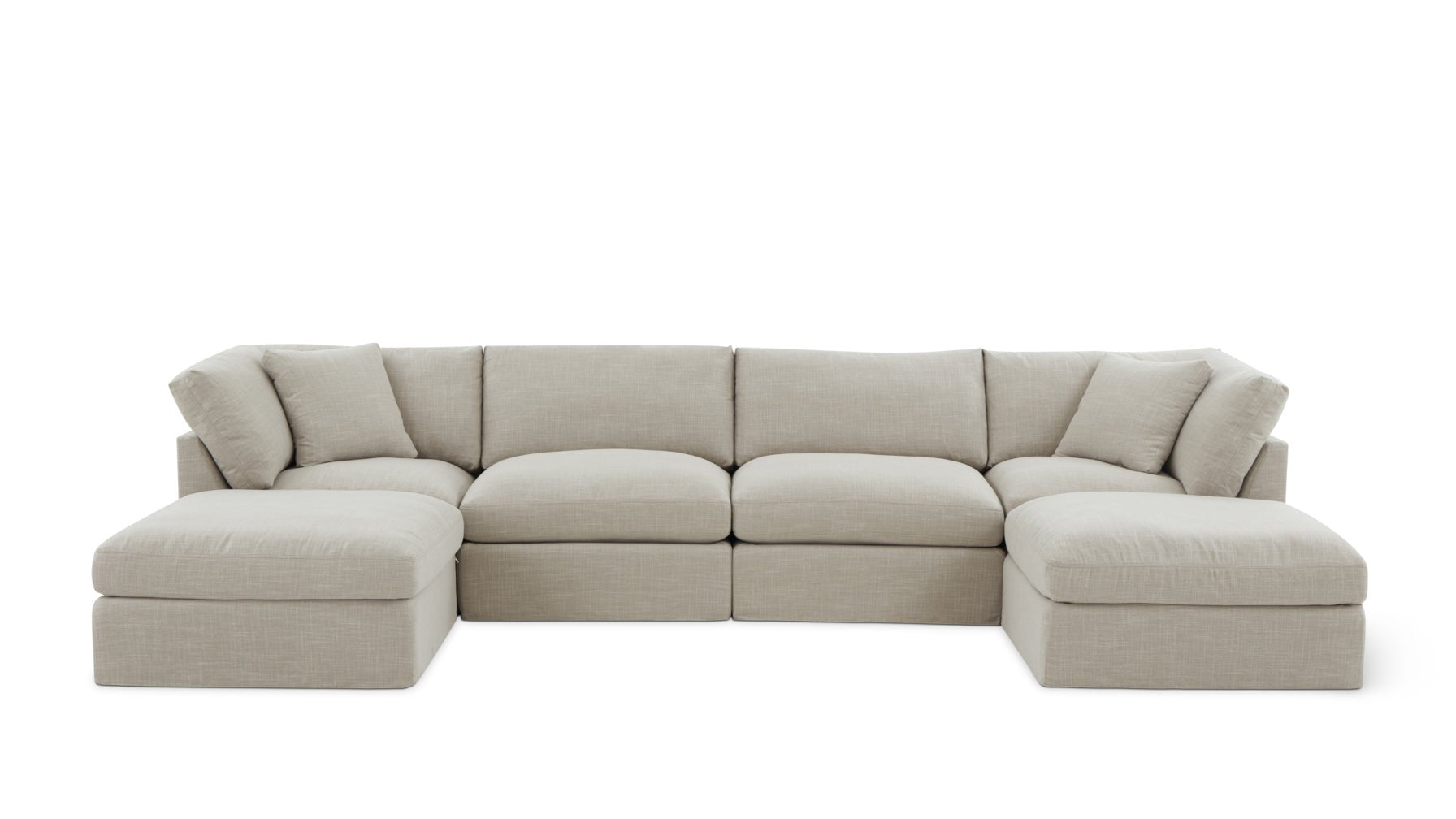 Get Together™ 6-Piece Modular U-Shaped Sectional, Standard, Light Pebble_image