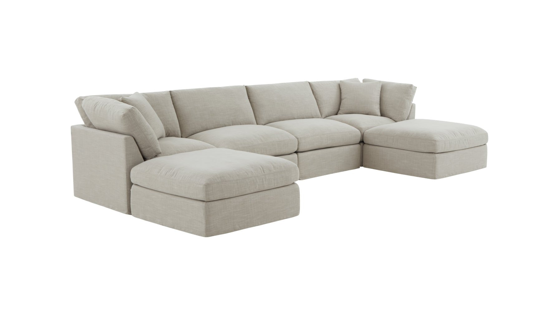 Get Together™ 6-Piece Modular U-Shaped Sectional, Standard, Light Pebble_image