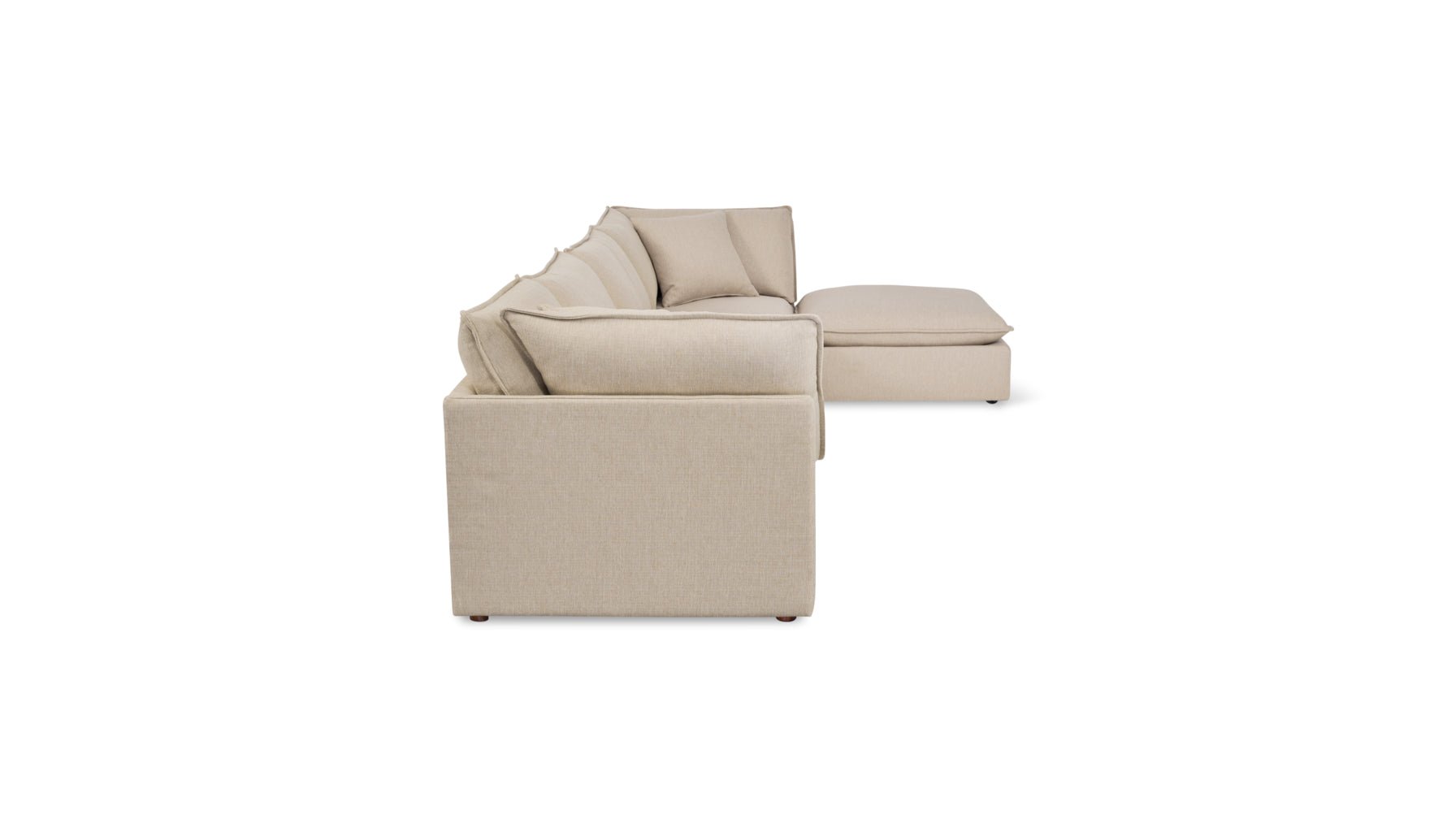 Chill Time 4-Piece Modular Sectional, Biscuit - Image 8