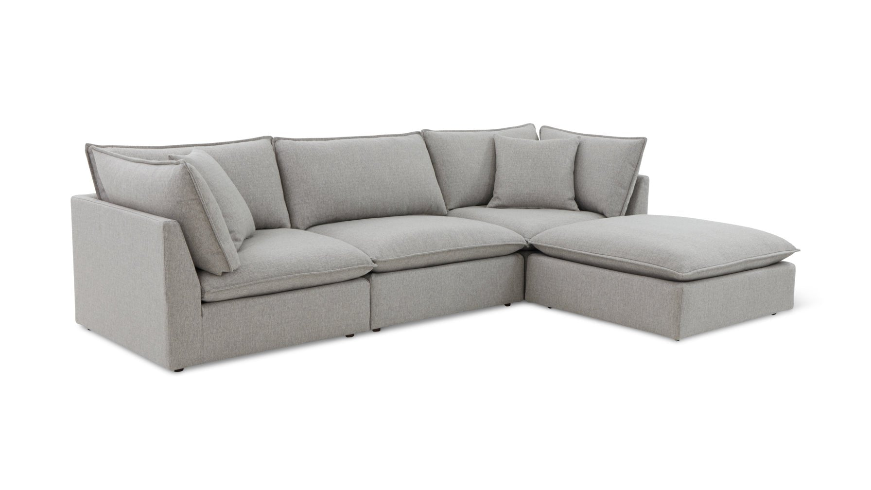 Chill Time 4-Piece Modular Sectional, Heather - Image 11