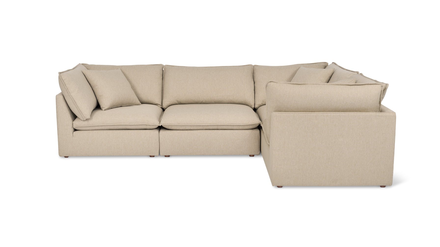 Chill Time 4-Piece Modular Sectional Closed, Biscuit_image