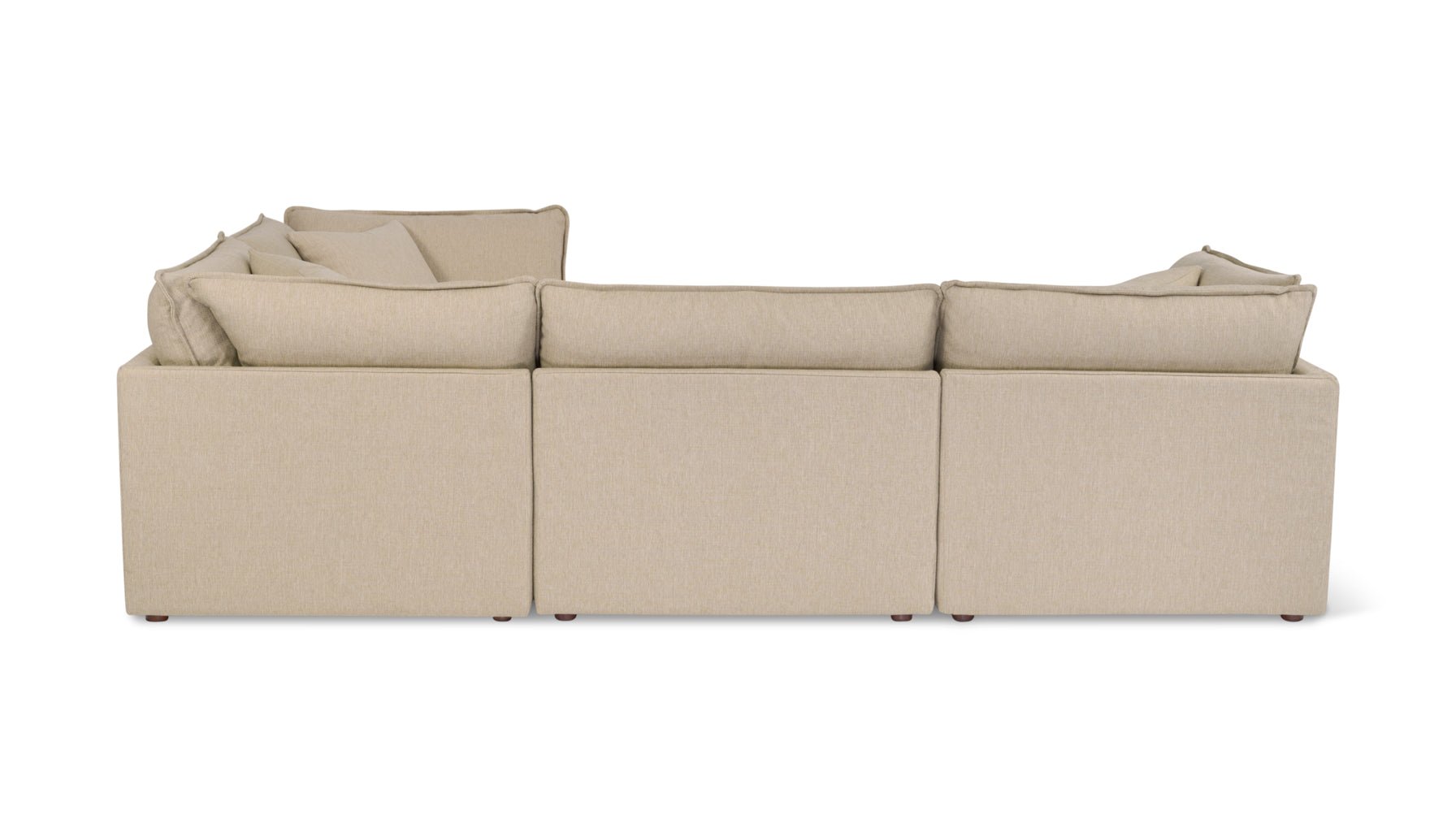 Chill Time 4-Piece Modular Sectional Closed, Biscuit - Image 8