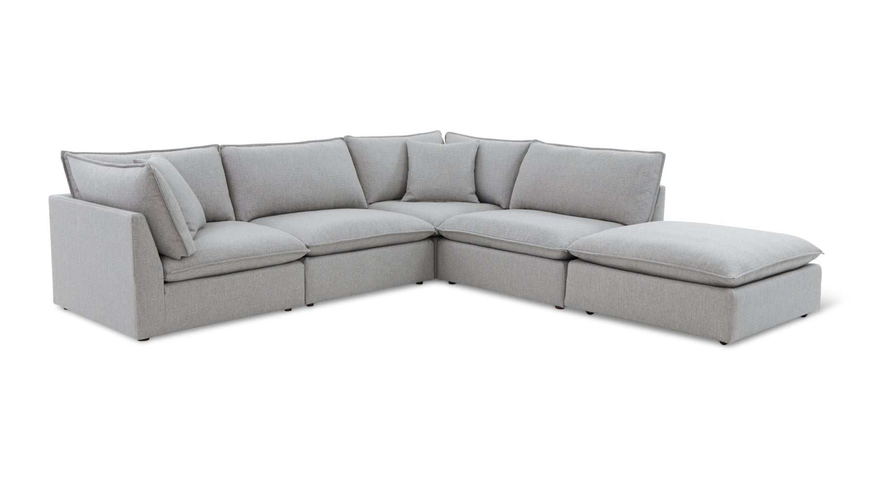 Chill Time 5-Piece Modular Sectional, Heather - Image 11