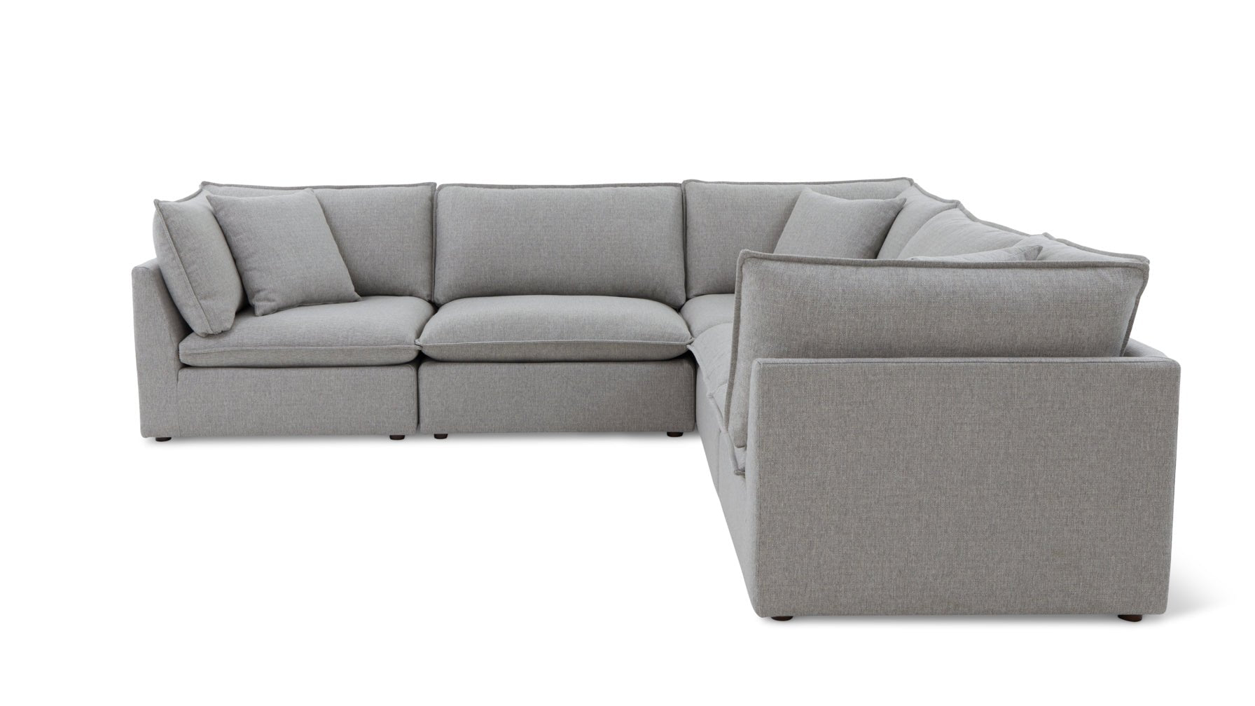 Chill Time 5-Piece Modular Sectional Closed, Heather_image