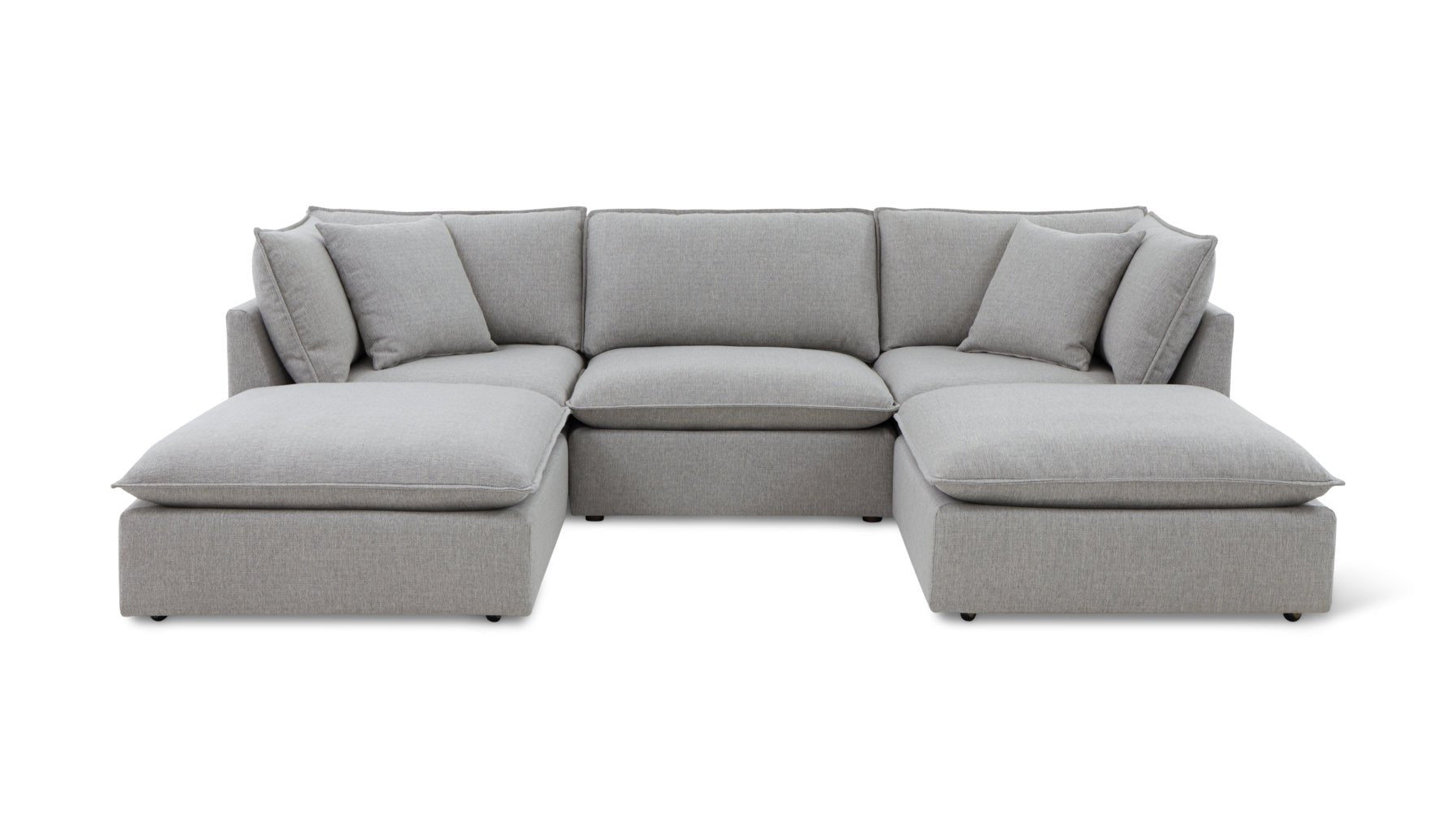 Chill Time 5-Piece Modular U-Shaped Sectional, Heather_image