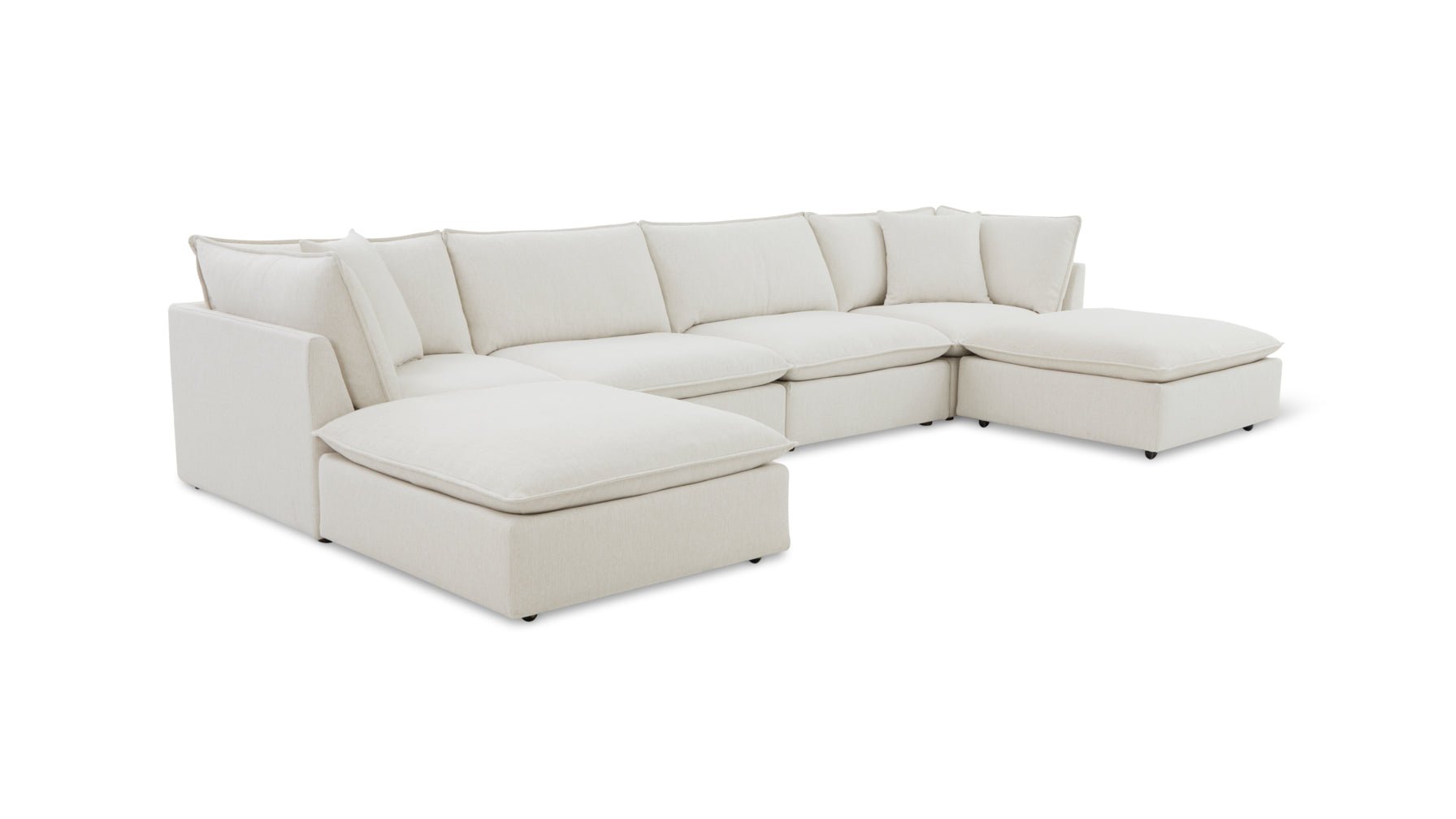 Chill Time 6-Piece Modular U-Shaped Sectional, Birch - Image 11