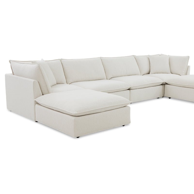 Chill Time 6-Piece Modular U-Shaped Sectional, Birch - Image 10