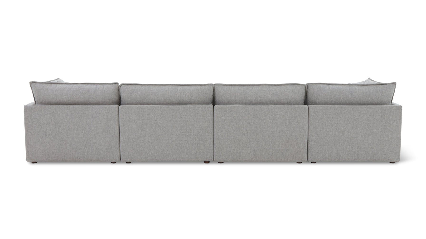 Chill Time 6-Piece Modular U-Shaped Sectional, Heather - Image 10