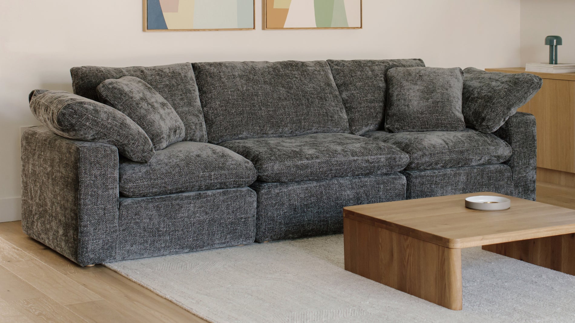 Movie Night™ 3-Piece Modular Sofa, Large, Truffle_image