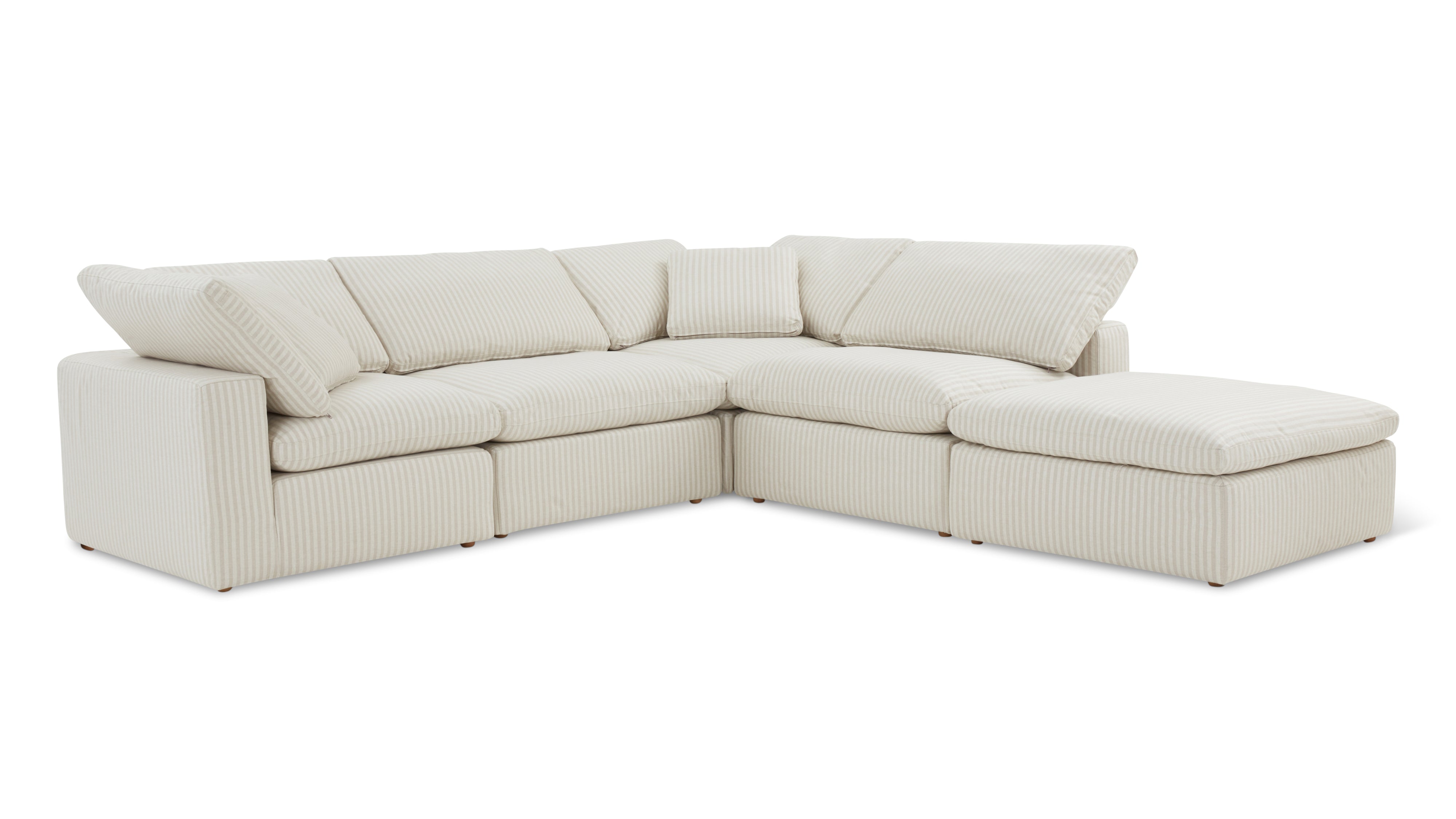 Movie Night™ 5-Piece Modular Sectional, Standard, Newport Stripe - Image 11