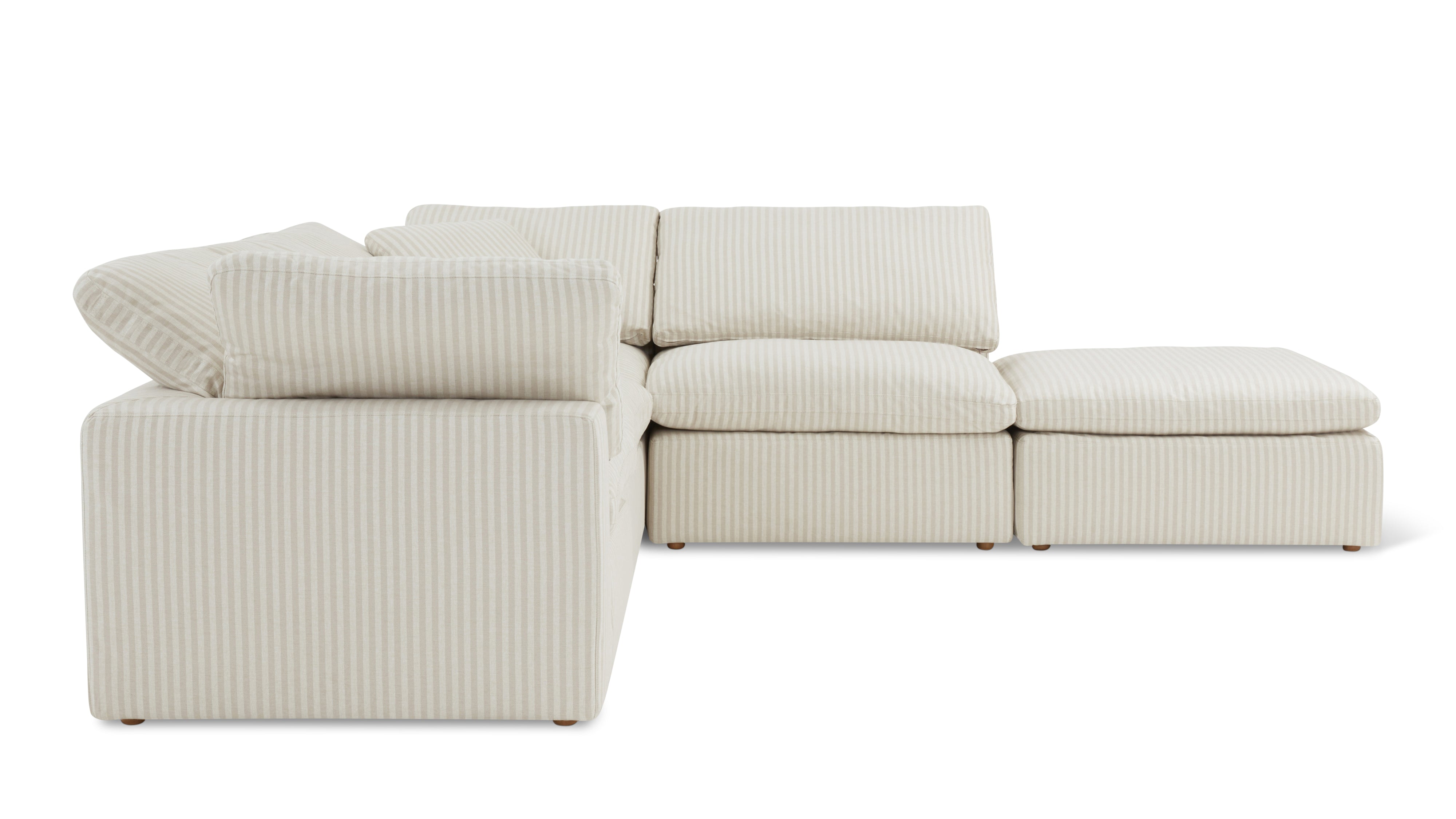 Movie Night™ 5-Piece Modular Sectional, Standard, Newport Stripe - Image 11