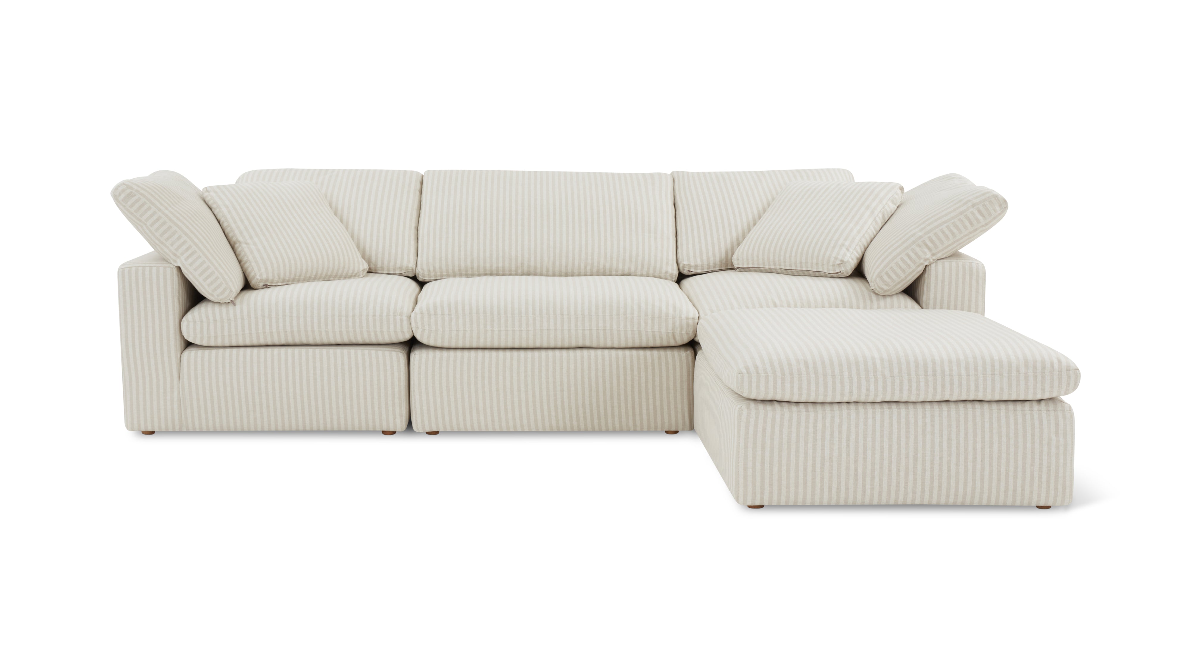 Movie Night™ 4-Piece Modular Sectional, Standard, Newport Stripe - Image 1