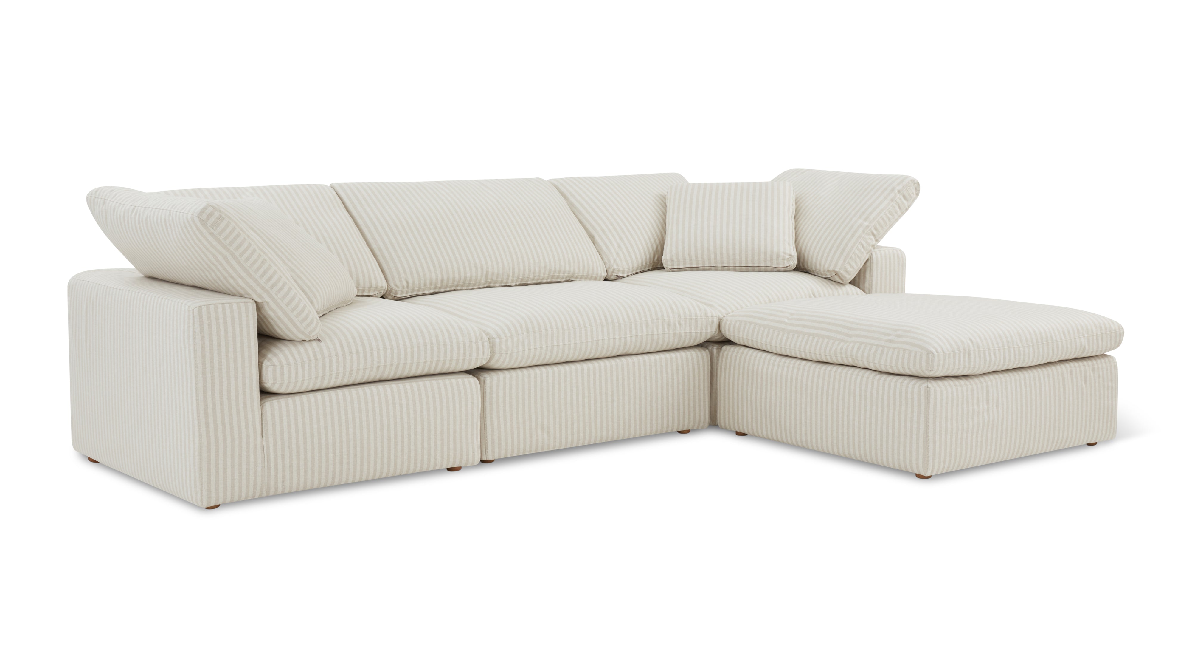 Movie Night™ 4-Piece Modular Sectional, Standard, Newport Stripe - Image 10