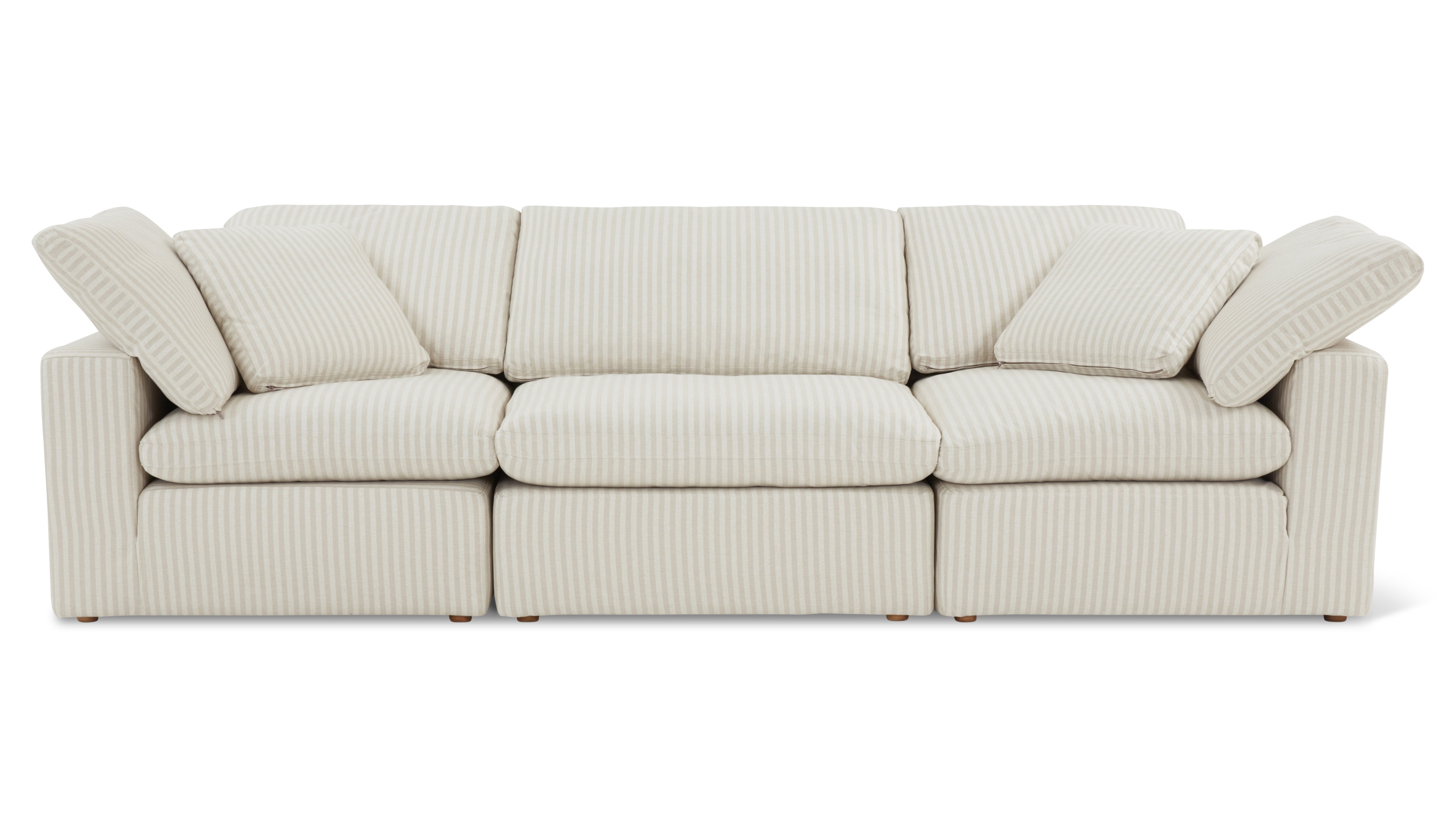 Movie Night™ 3-Piece Modular Sofa, Standard, Newport Stripe - Image 1