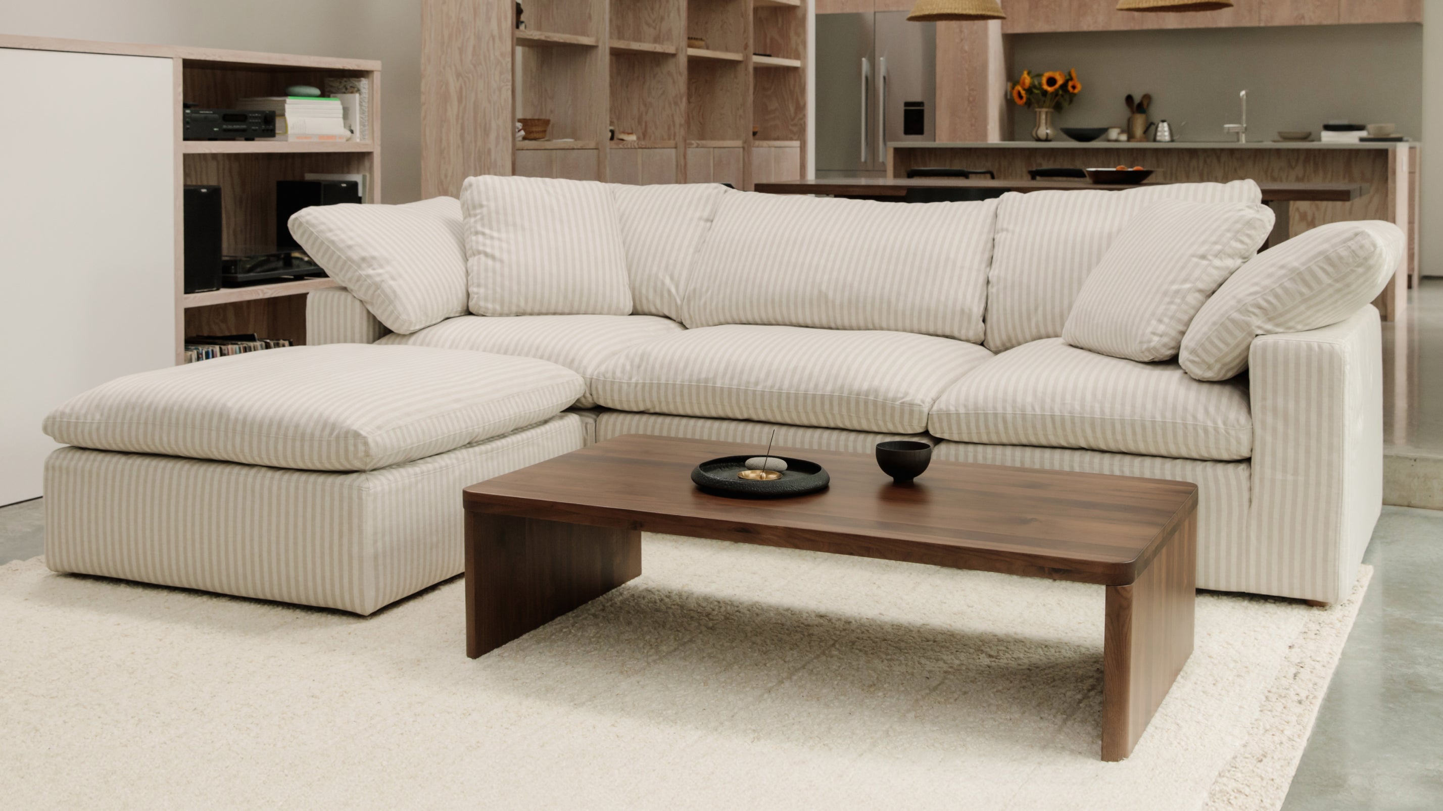 Movie Night™ 3-Piece Modular Sectional, Standard, Newport Stripe - Image 10