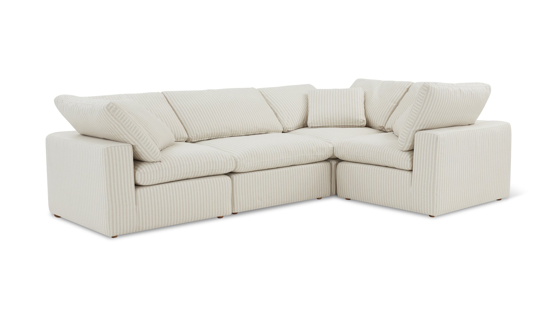 Movie Night™ 4-Piece Modular Sectional Closed, Standard, Newport Stripe_image