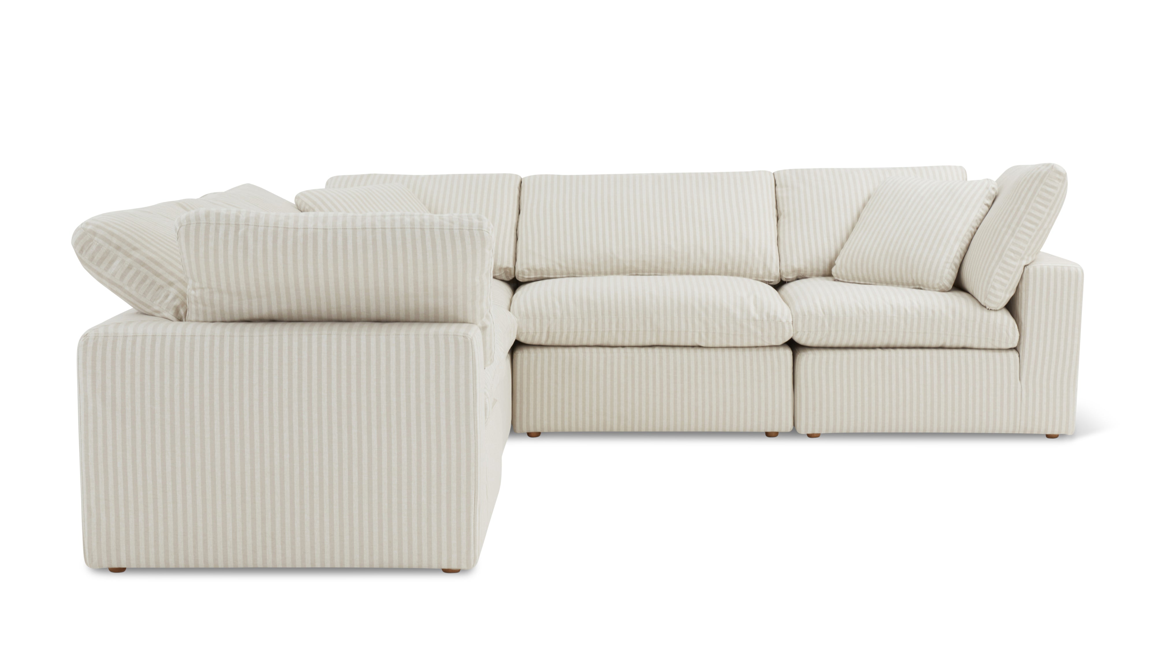 Movie Night™ 5-Piece Modular Sectional Closed, Standard, Newport Stripe - Image 10