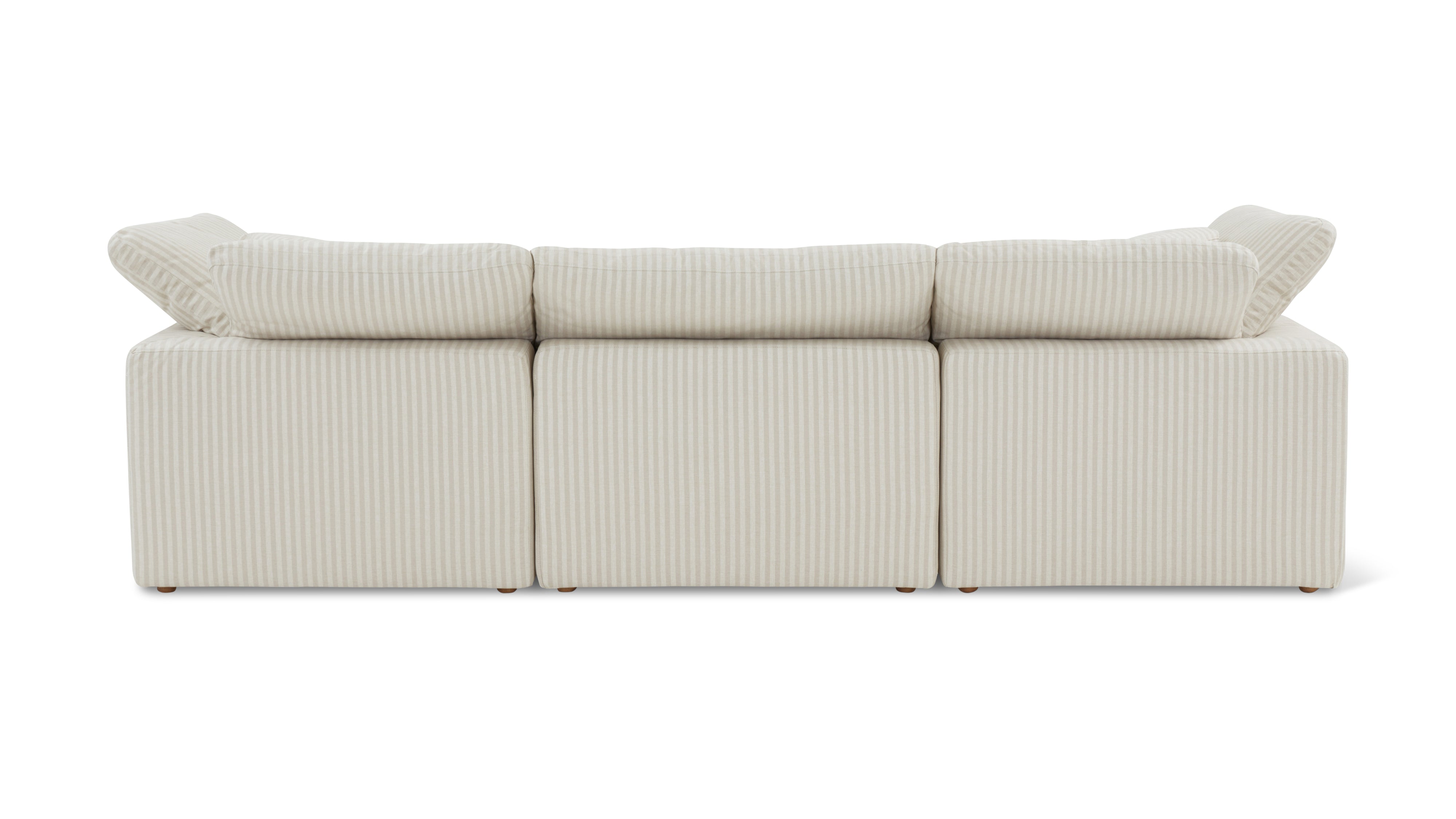 Movie Night™ 5-Piece Modular U-Shaped Sectional, Standard, Newport Stripe - Image 4