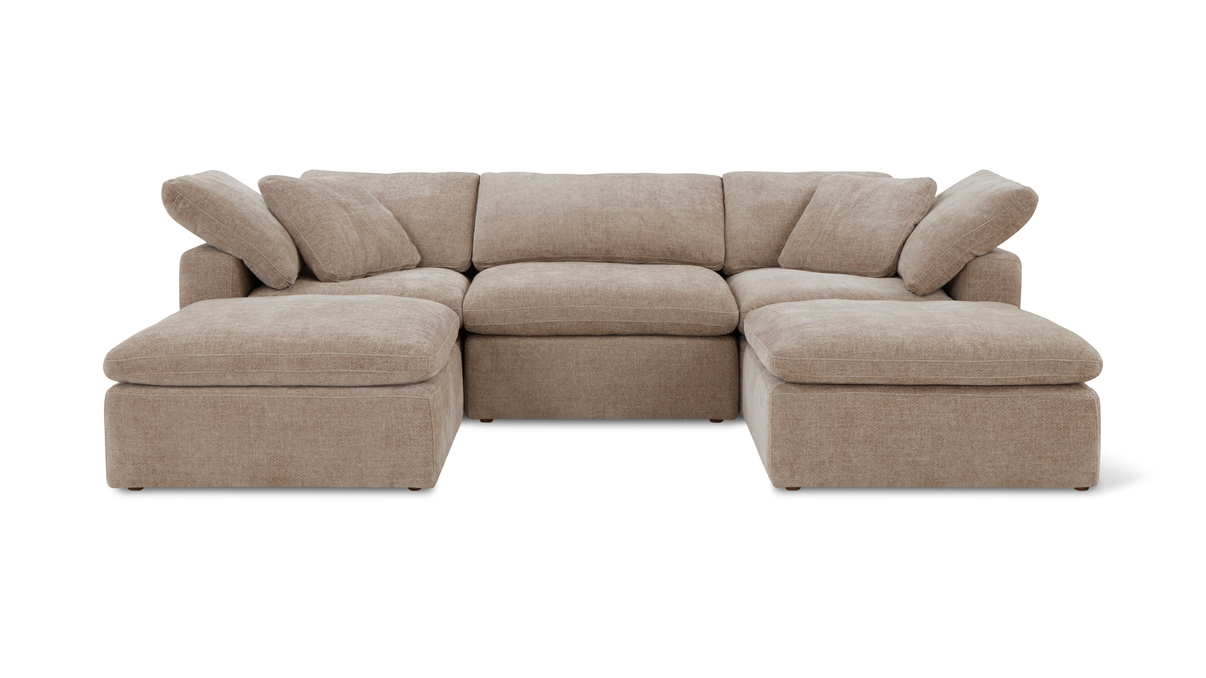 Movie Night™ 5-Piece Modular U-Shaped Sectional, Standard, Champagne - Image 1