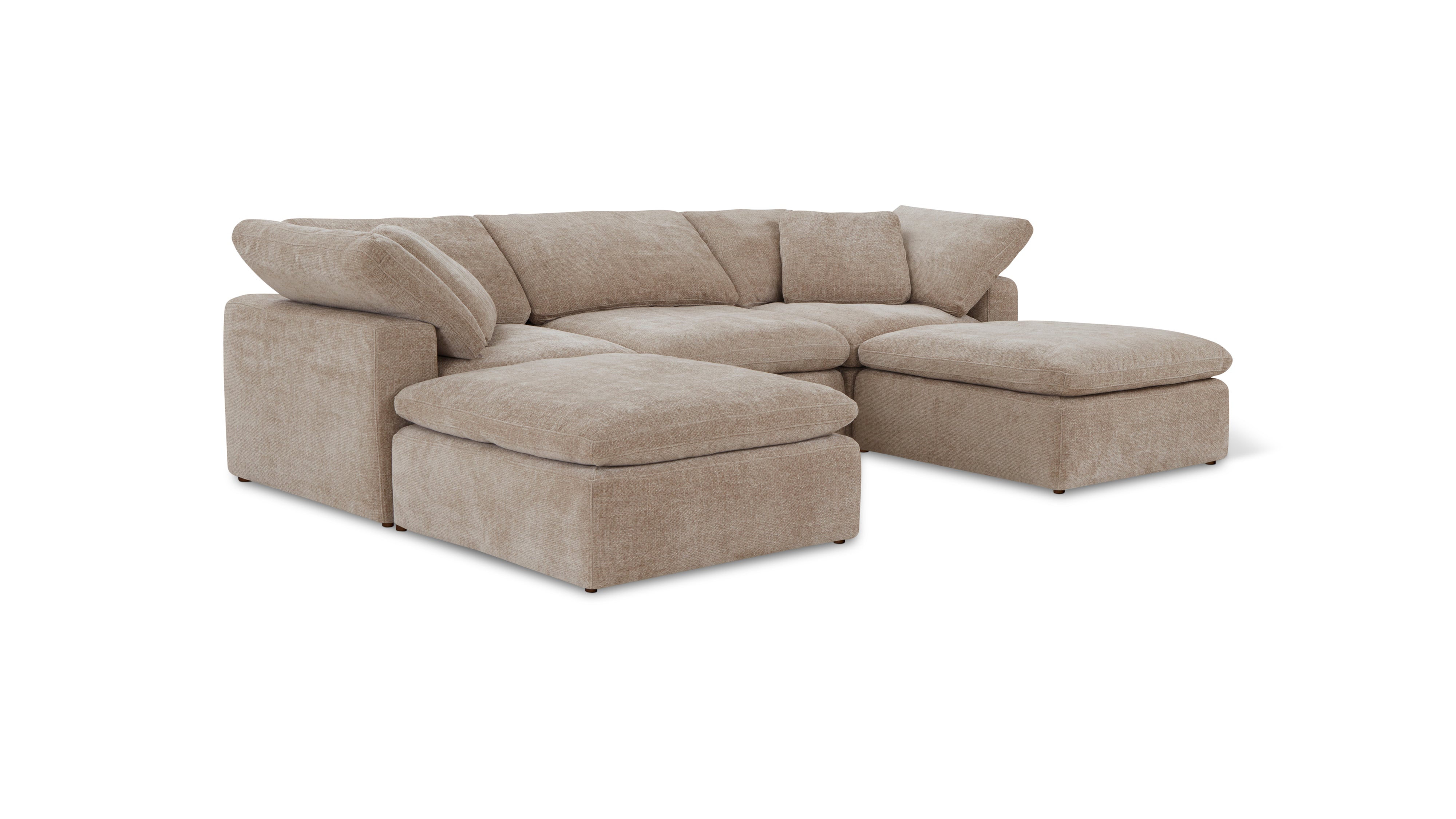 Movie Night™ 5-Piece Modular U-Shaped Sectional, Standard, Champagne - Image 11